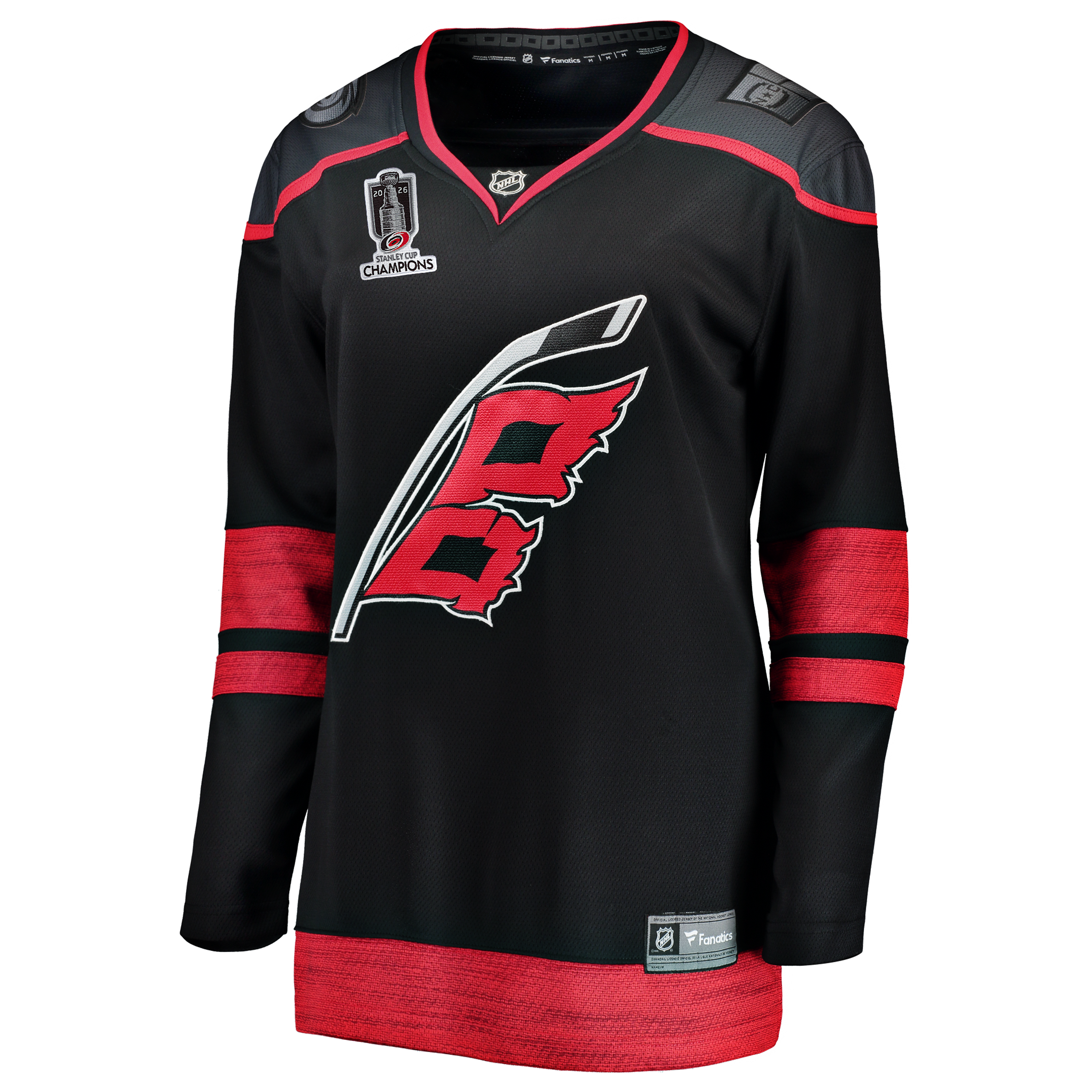 Carolina Hurricanes Women's 2026 Stanley Cup Champions Home Breakaway Jersey - Black - Image 3