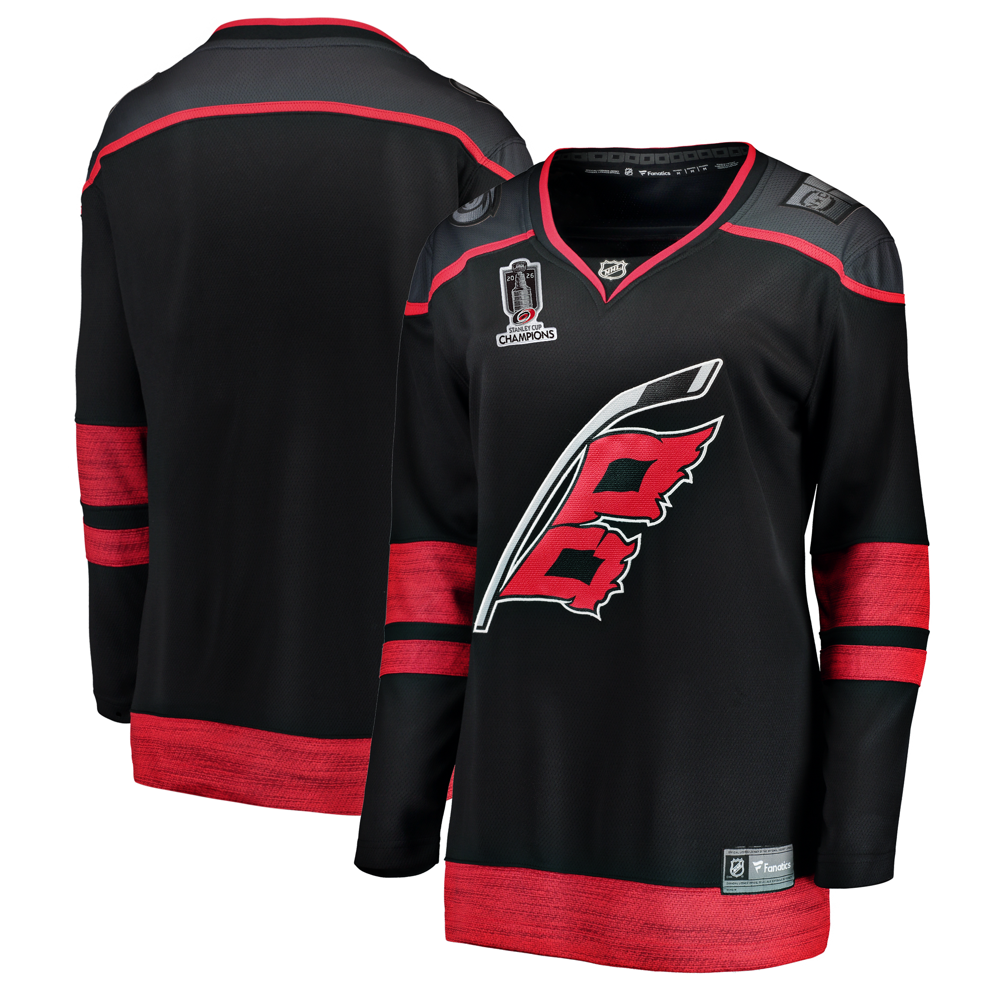 Carolina Hurricanes Women's 2026 Stanley Cup Champions Home Breakaway Jersey - Black