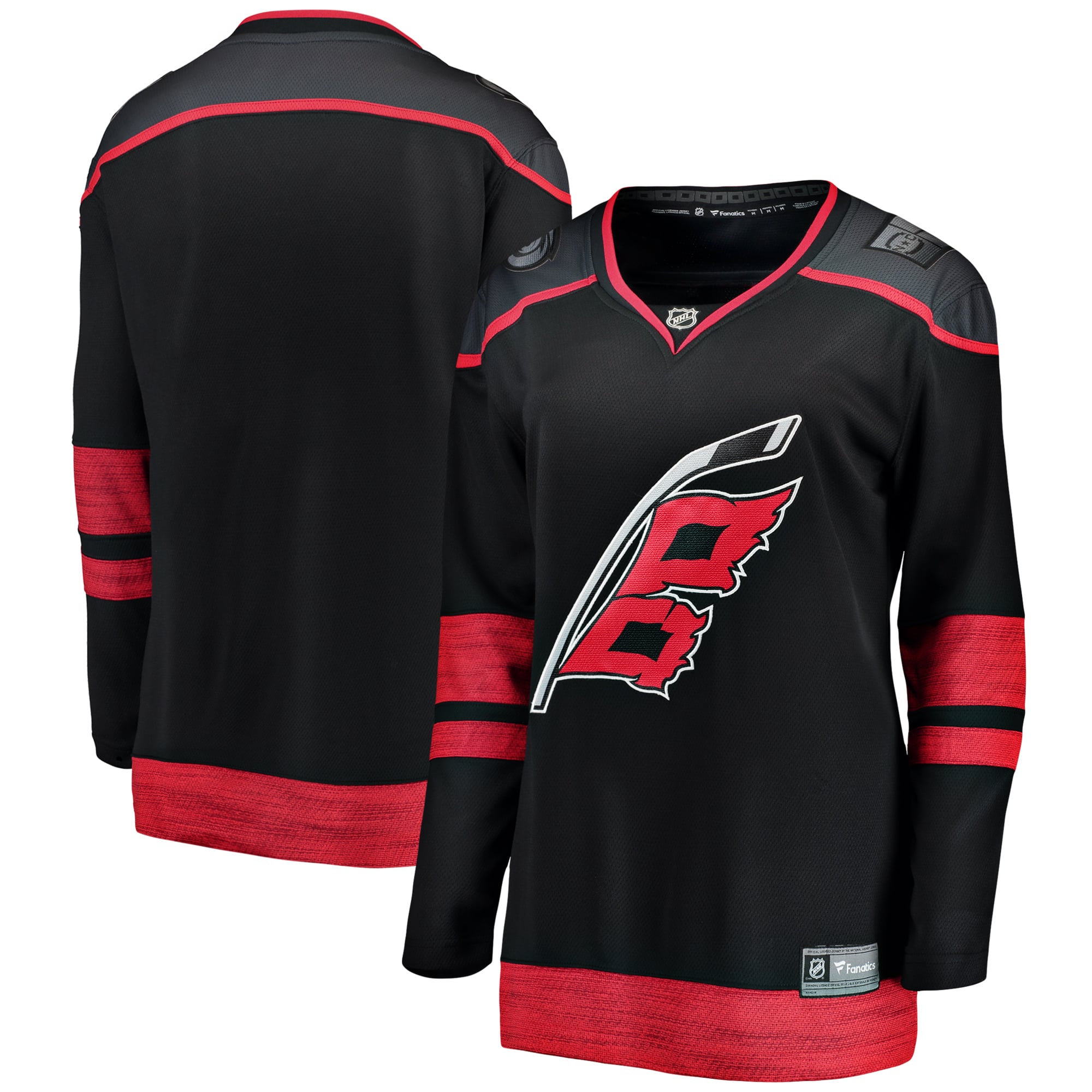 Carolina Hurricanes Women's Home Breakaway Jersey - Black - Image 2