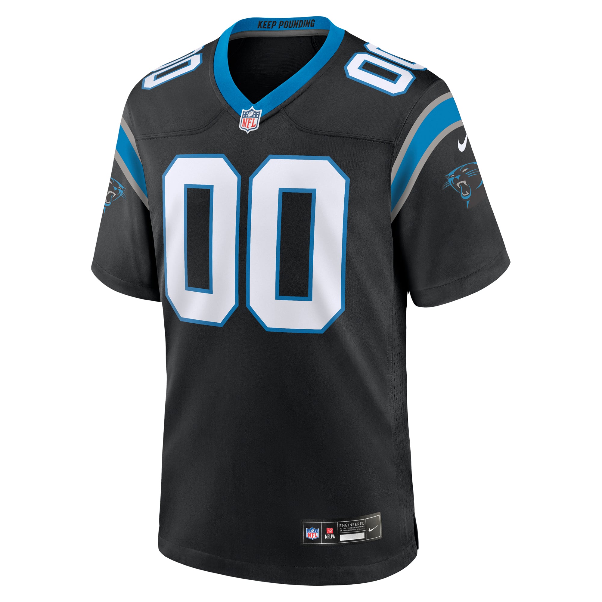 Carolina Panthers Custom Game Jersey - Black - Image 3