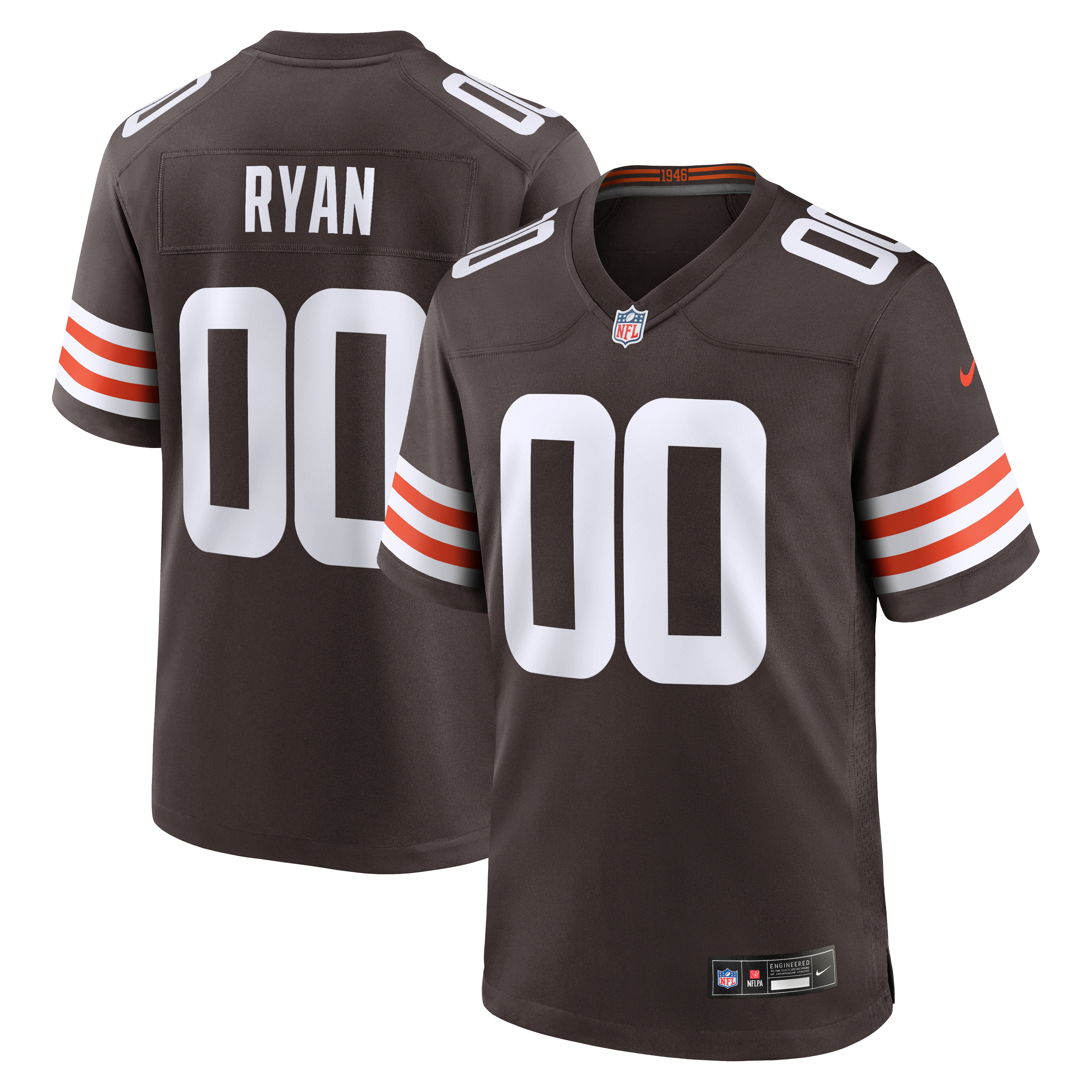 Carsen Ryan Cleveland Browns Game Jersey - Brown - Image 2