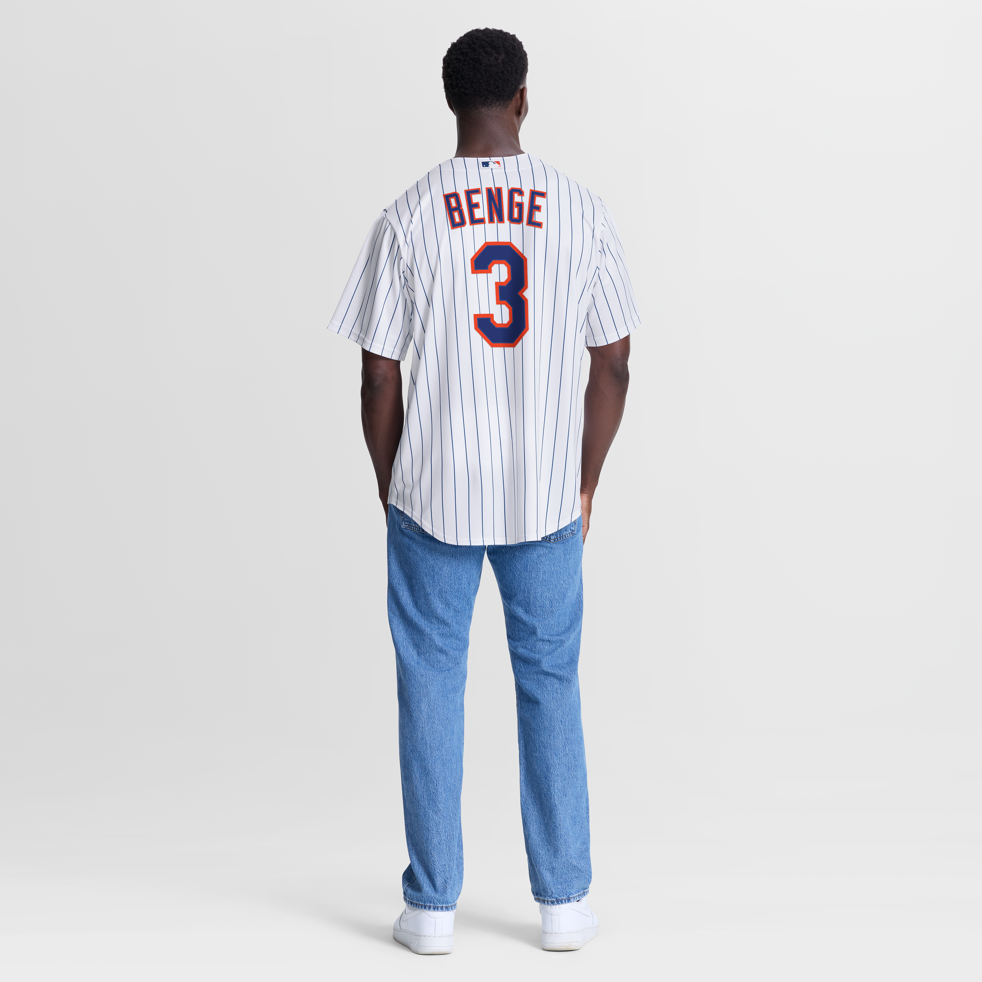Carson Benge New York Mets Home Jersey - White - Image 6