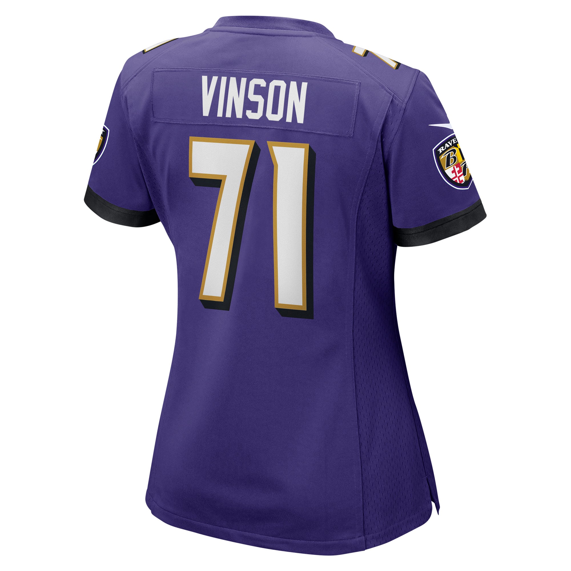 Carson Vinson Baltimore Ravens Women's Team Game Jersey - Purple - Image 4