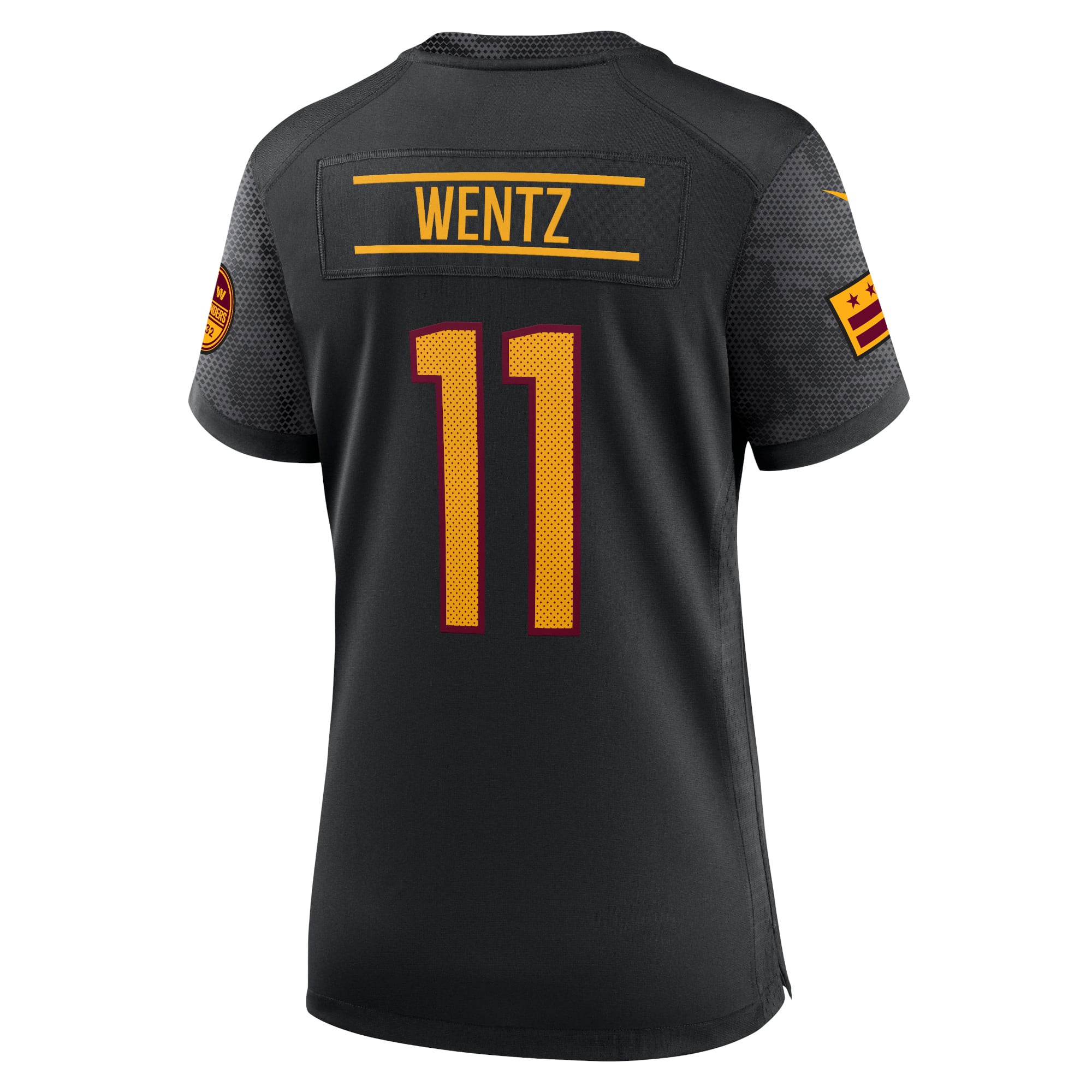 Carson Wentz Washington Commanders Women's Alternate Game Player Jersey - Black - Image 4