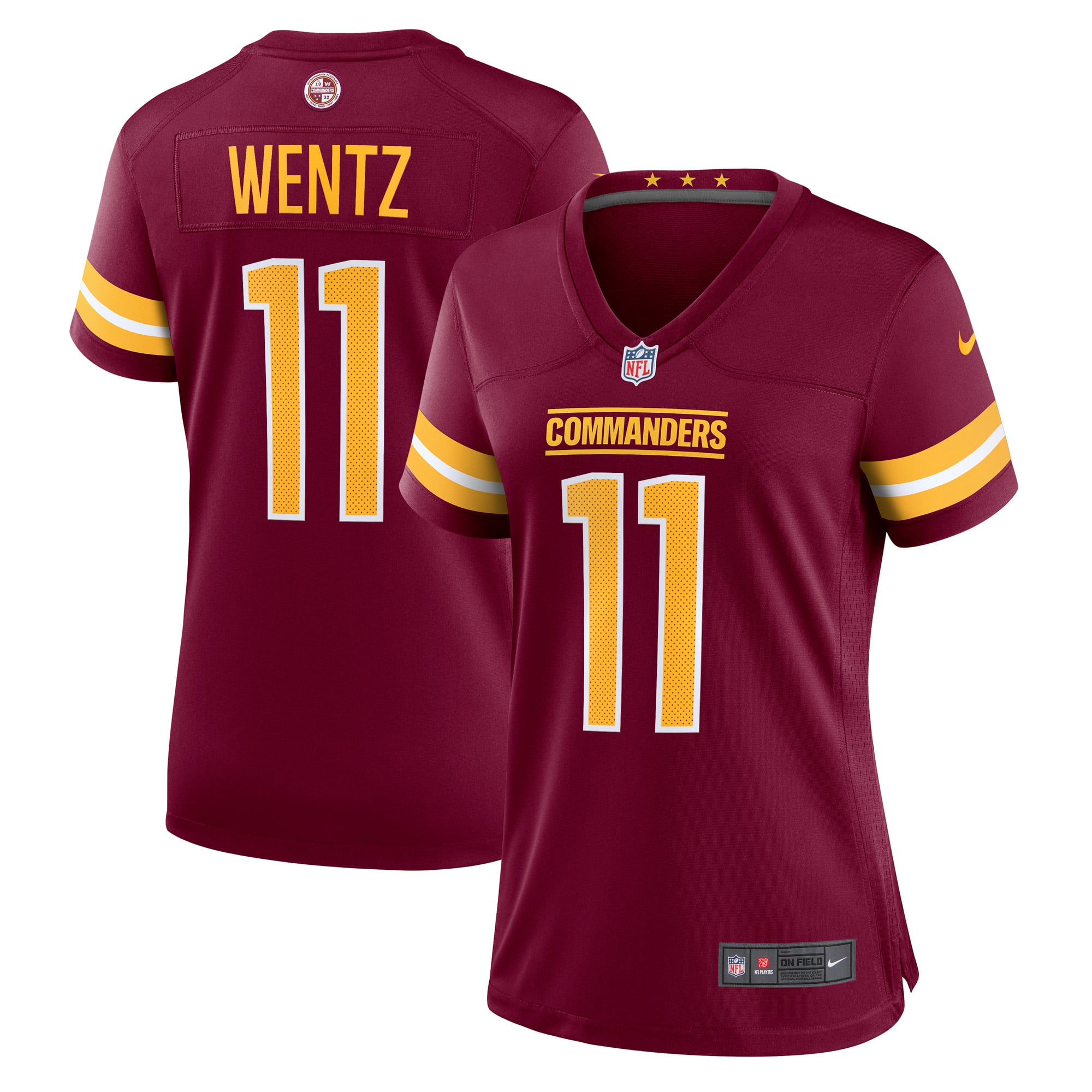Carson Wentz Washington Commanders Women's Game Jersey - Burgundy