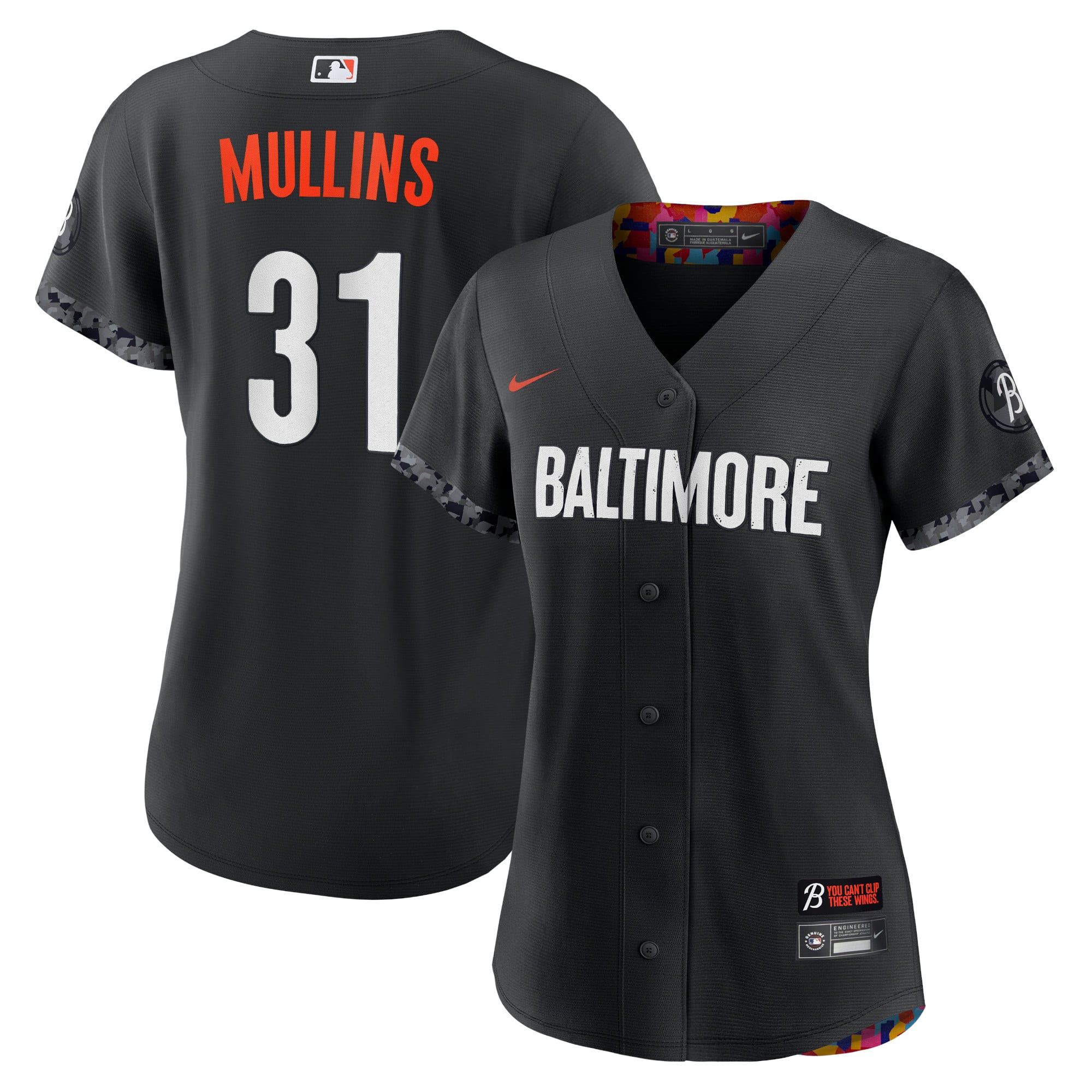 Cedric Mullins Baltimore Orioles Women's City Connect Player Jersey - Black - Image 2