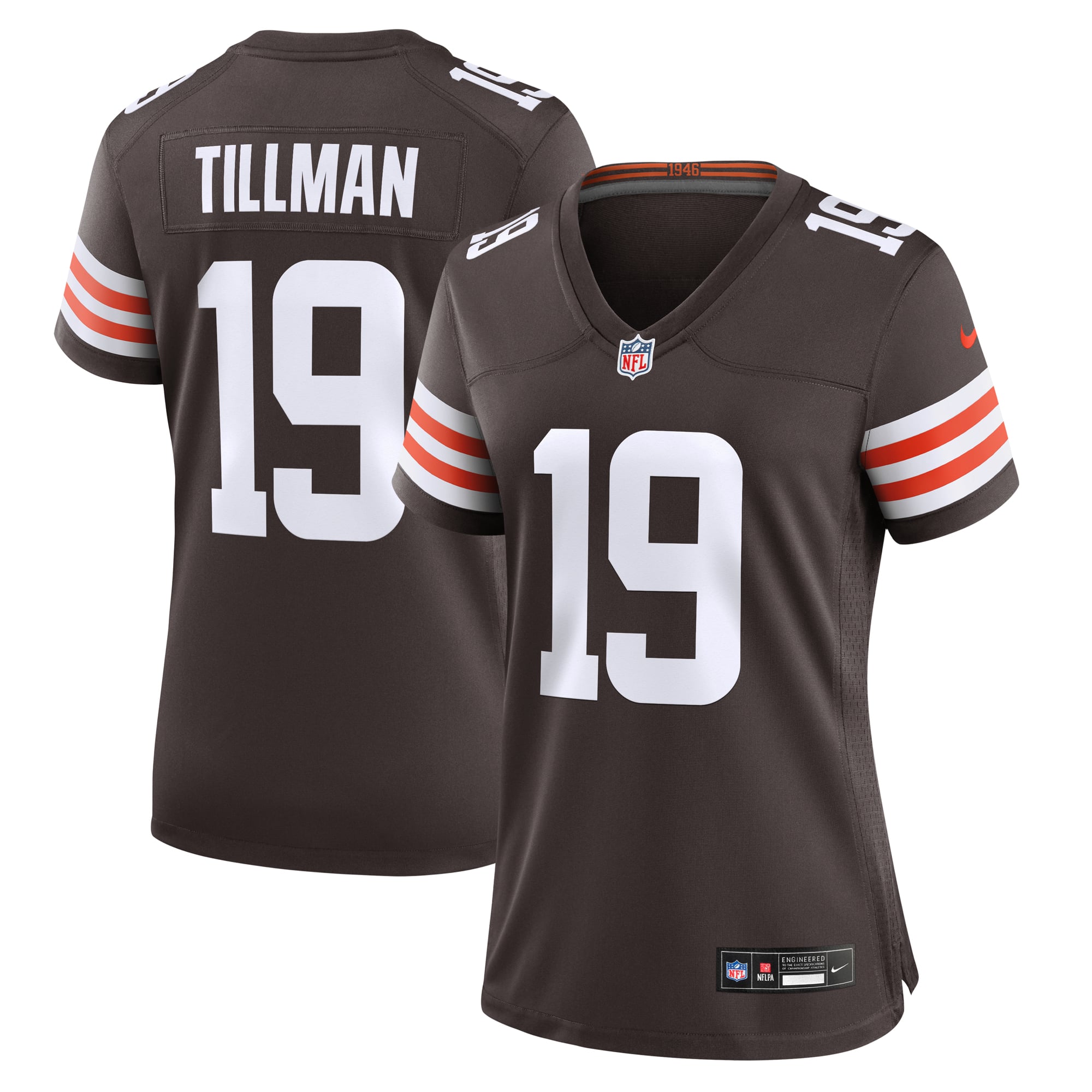 Cedric Tillman Cleveland Browns Women's Game Jersey - Brown - Image 2
