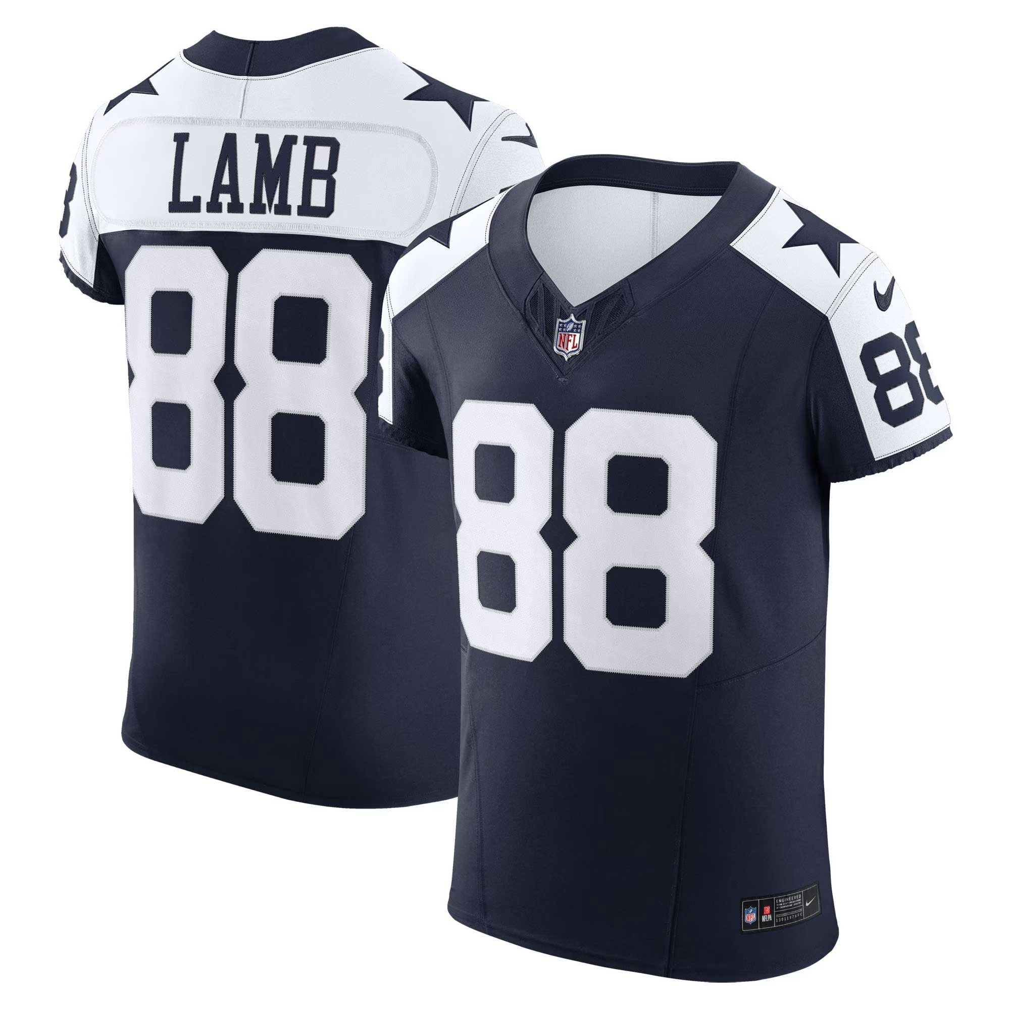 CeeDee Lamb Dallas Cowboys Alternate Vapor F.U.S.E. Elite Jersey - Navy - Image 2