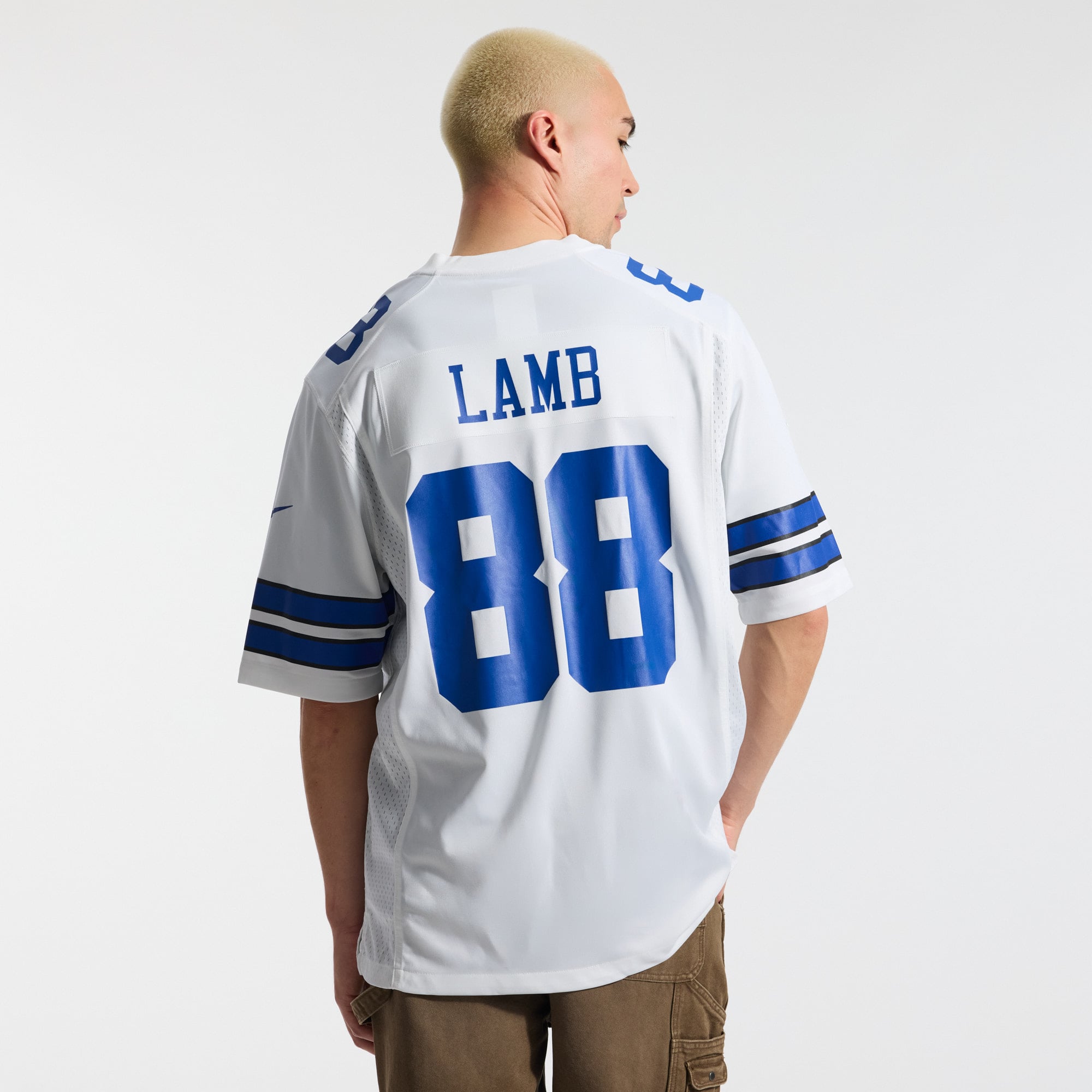 CeeDee Lamb Dallas Cowboys Game Jersey - White - Image 5