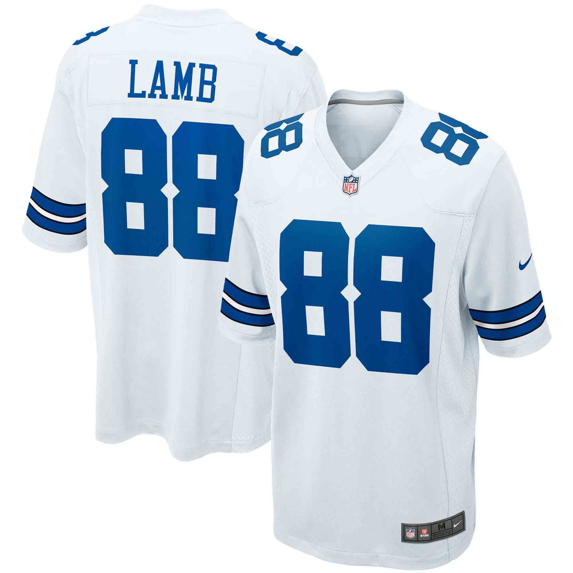 CeeDee Lamb Dallas Cowboys Game Jersey - White - Image 2