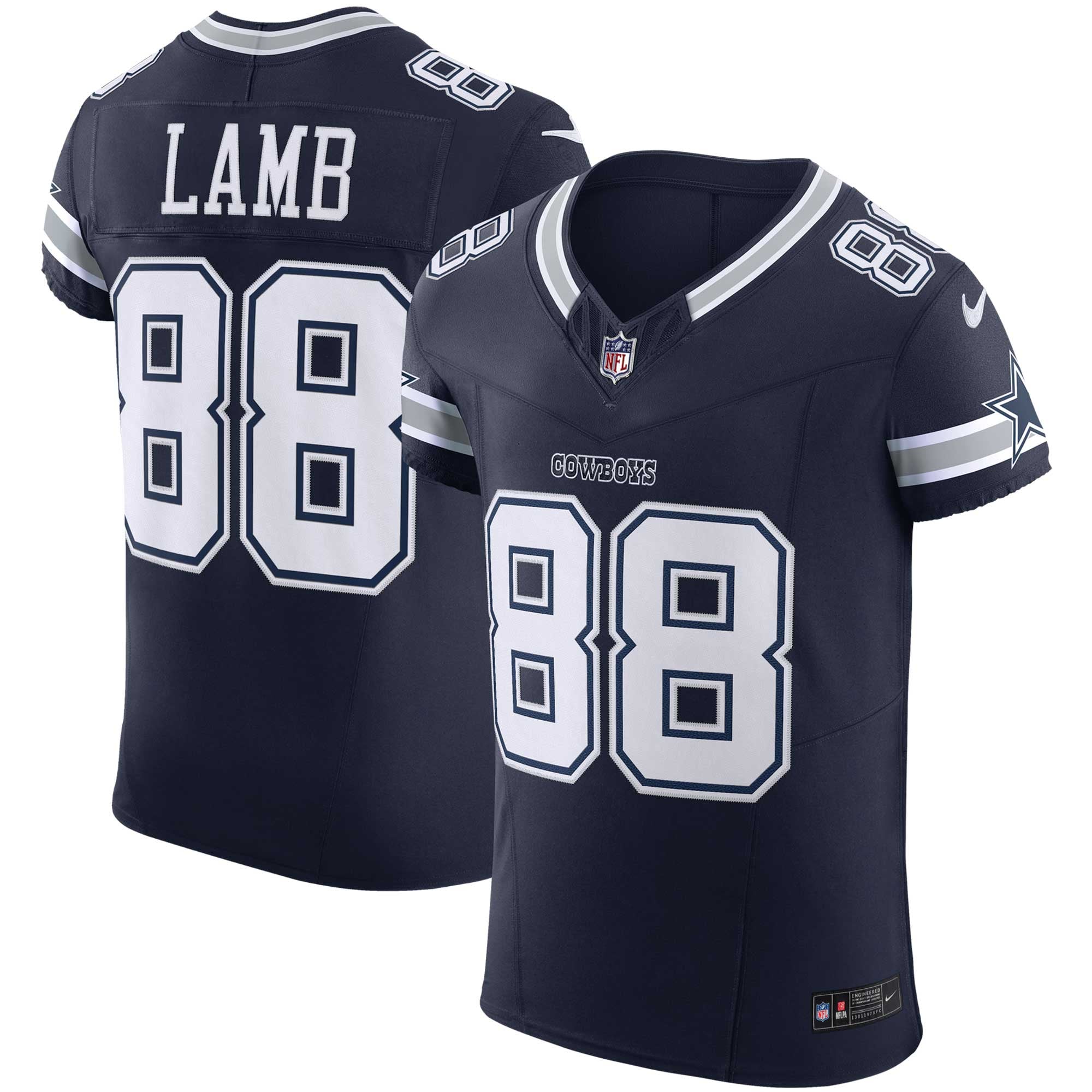 CeeDee Lamb Dallas Cowboys Team Vapor F.U.S.E. Elite Jersey - Navy - Image 2