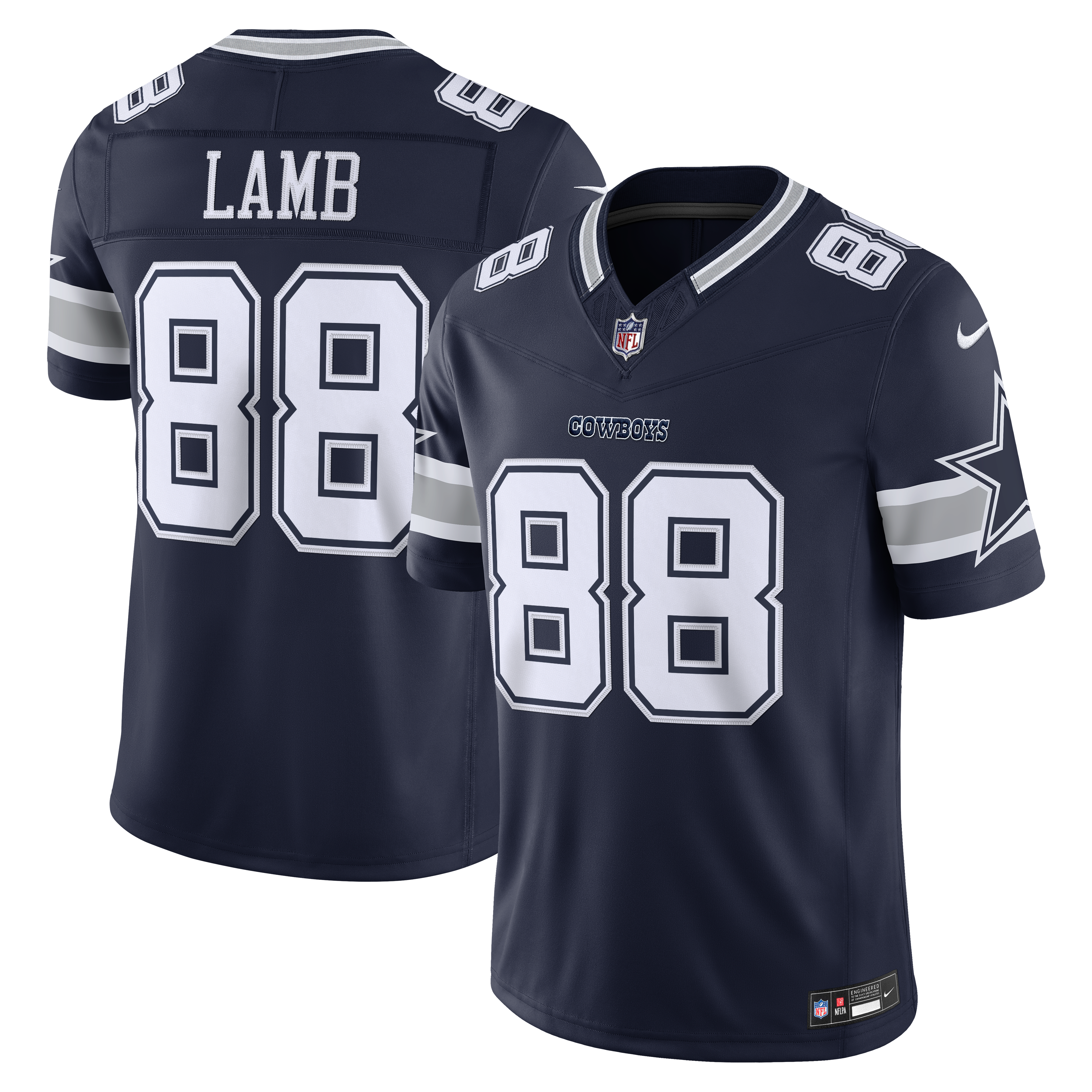 CeeDee Lamb Dallas Cowboys Team Vapor F.U.S.E. Stitched Limited Jersey - Navy