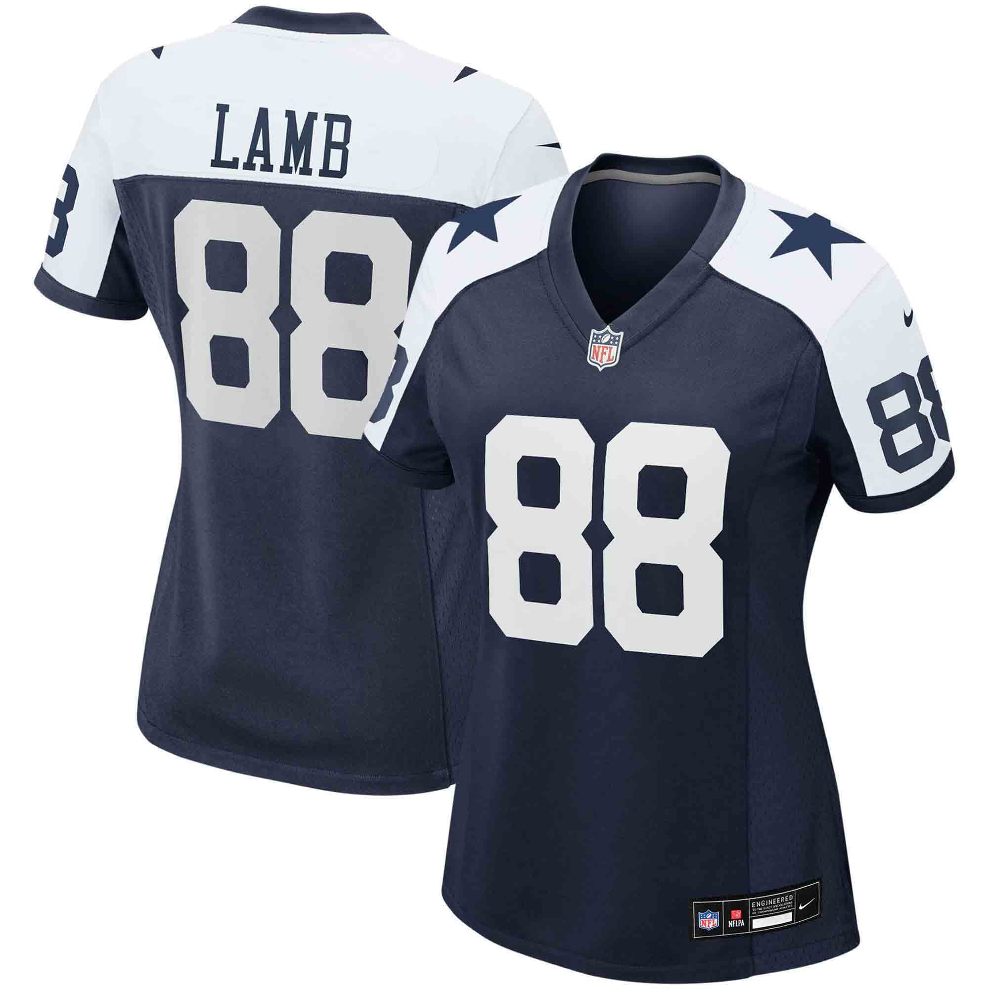 CeeDee Lamb Dallas Cowboys Women's Alternate Game Team Jersey - Navy - Image 2
