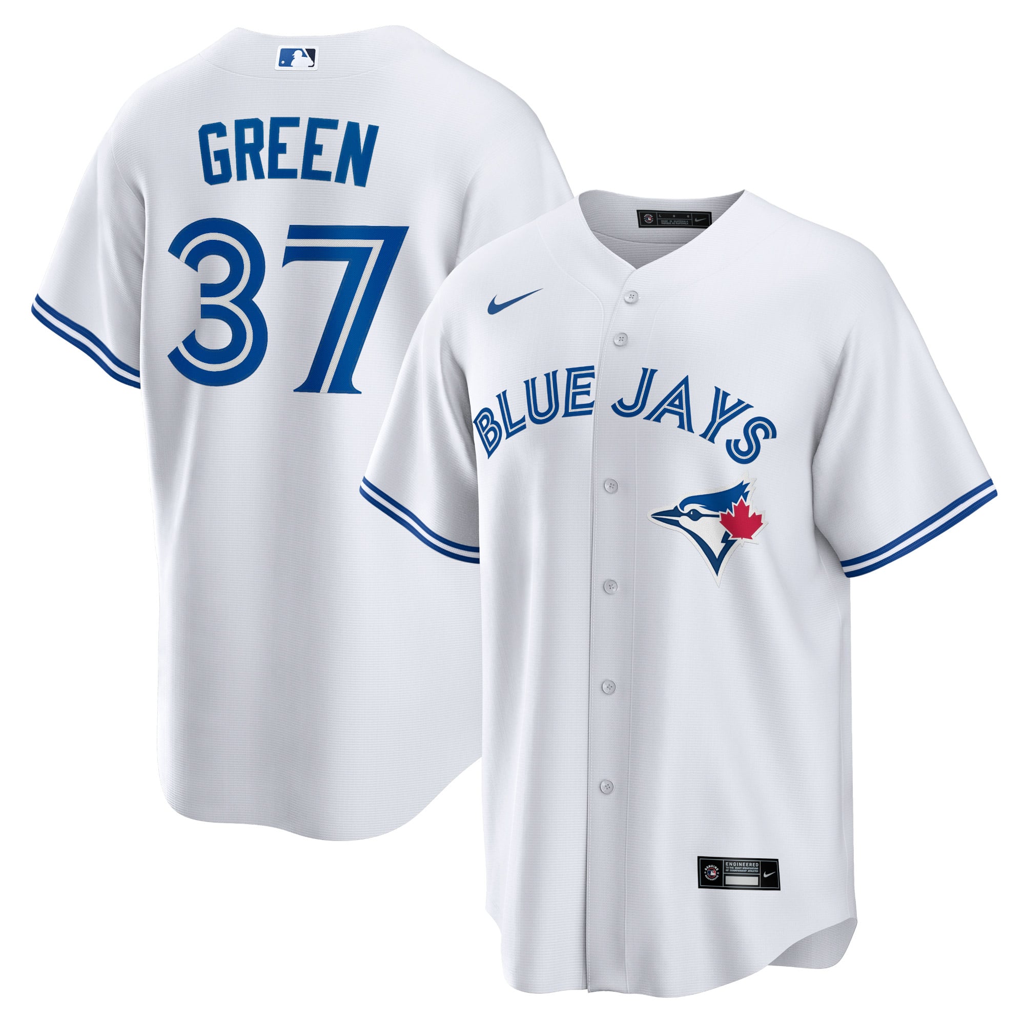 Chad Green Toronto Blue Jays Home Player Jersey - White - Image 2