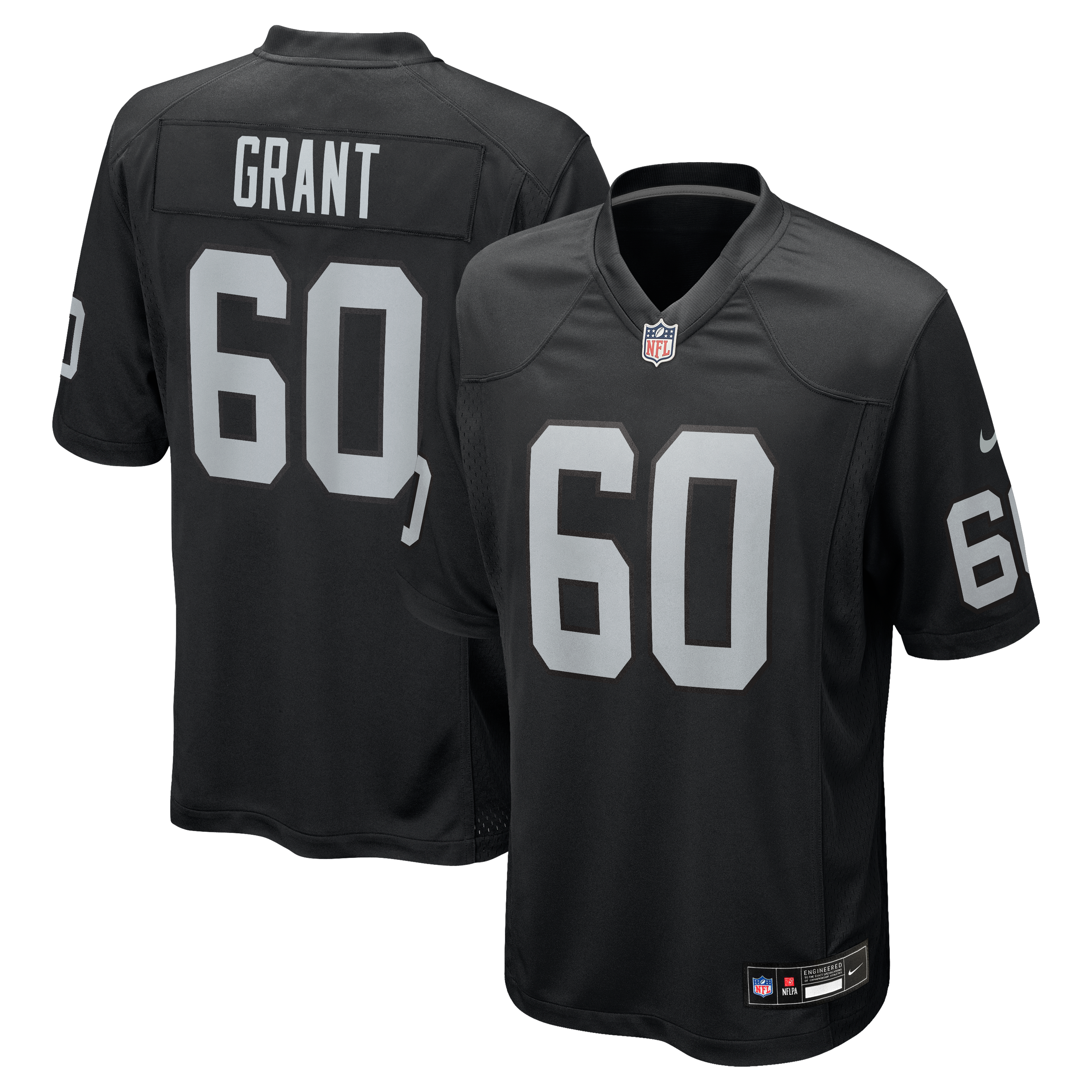 Charles Grant Las Vegas Raiders Team Game Jersey - Black