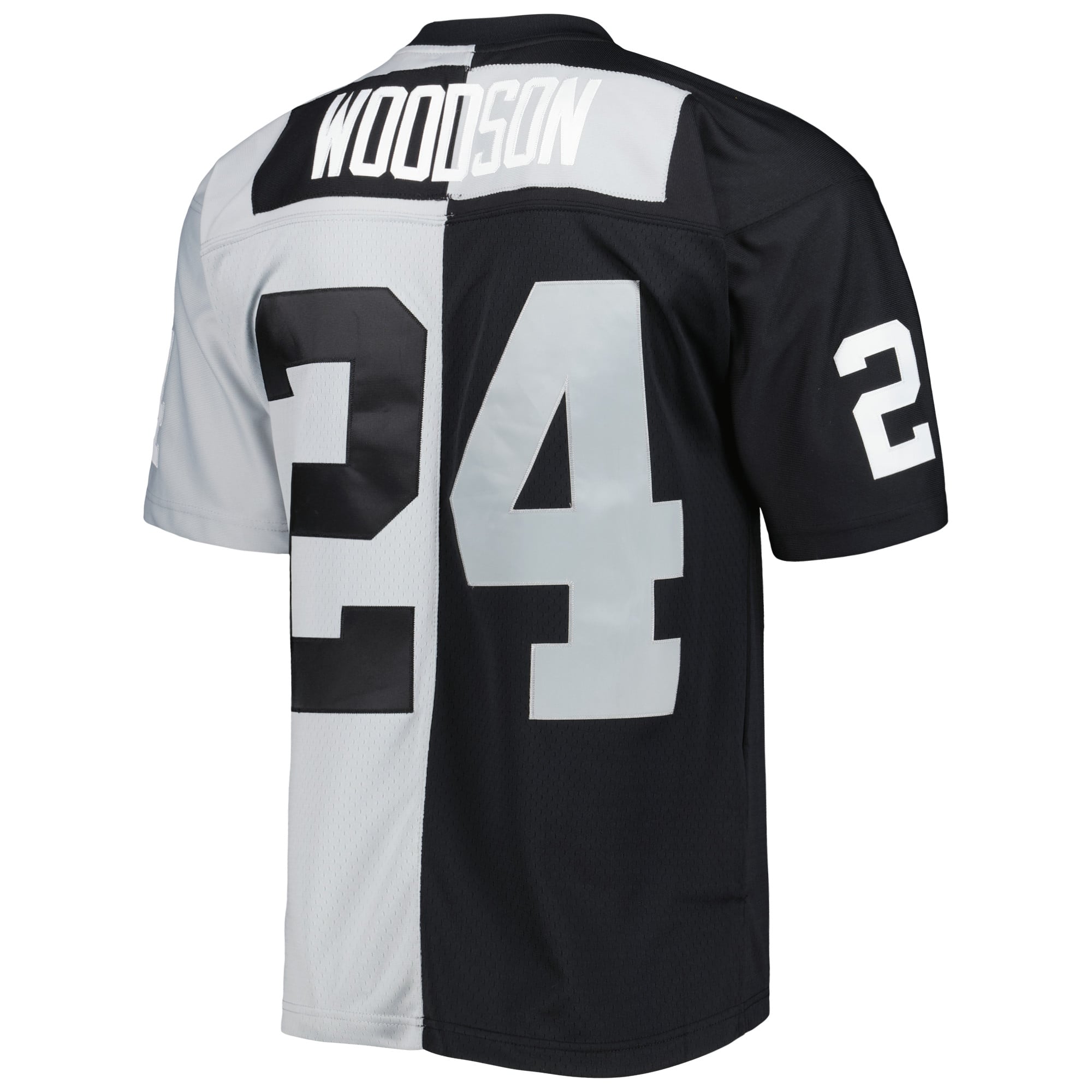 Charles Woodson Las Vegas Raiders 1998 Split Legacy Jersey - Black/Silver - Image 4