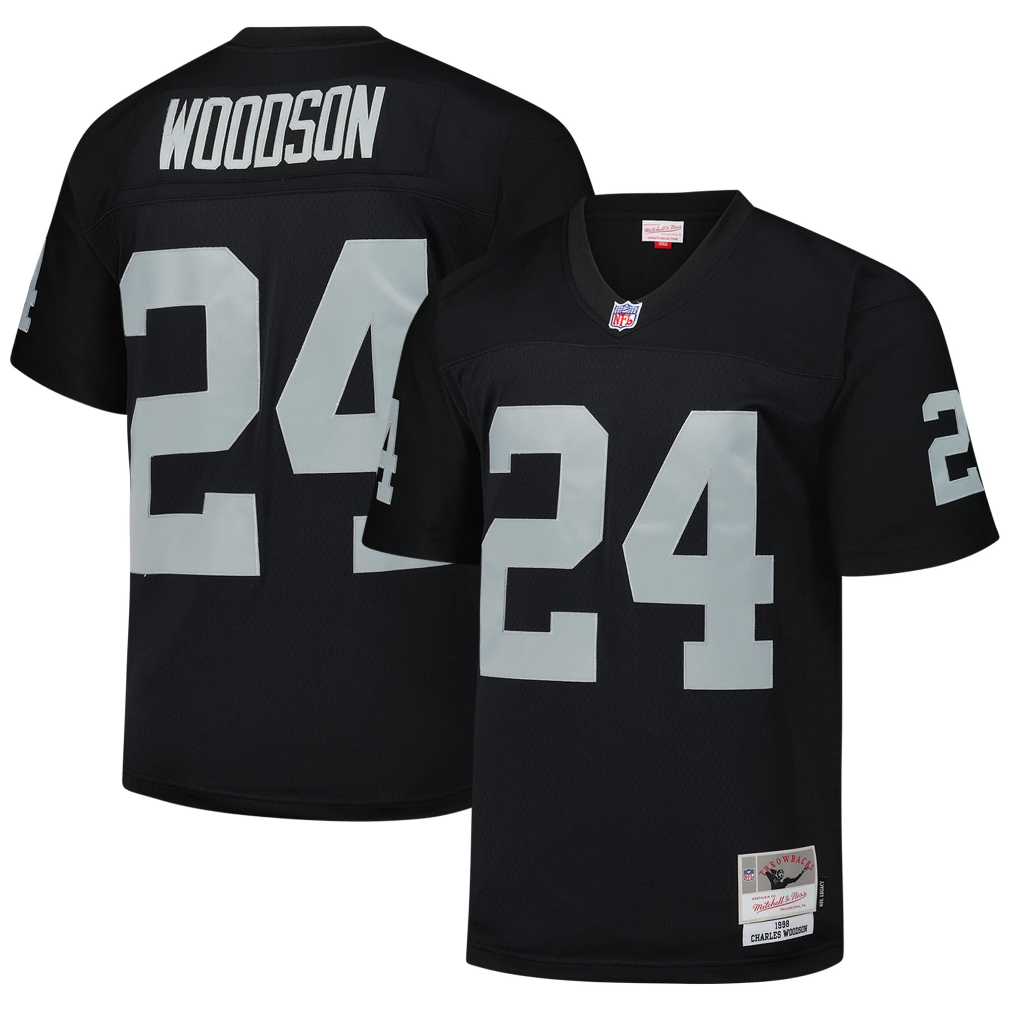 Charles Woodson Las Vegas Raiders Legacy Jersey - Black - Image 2