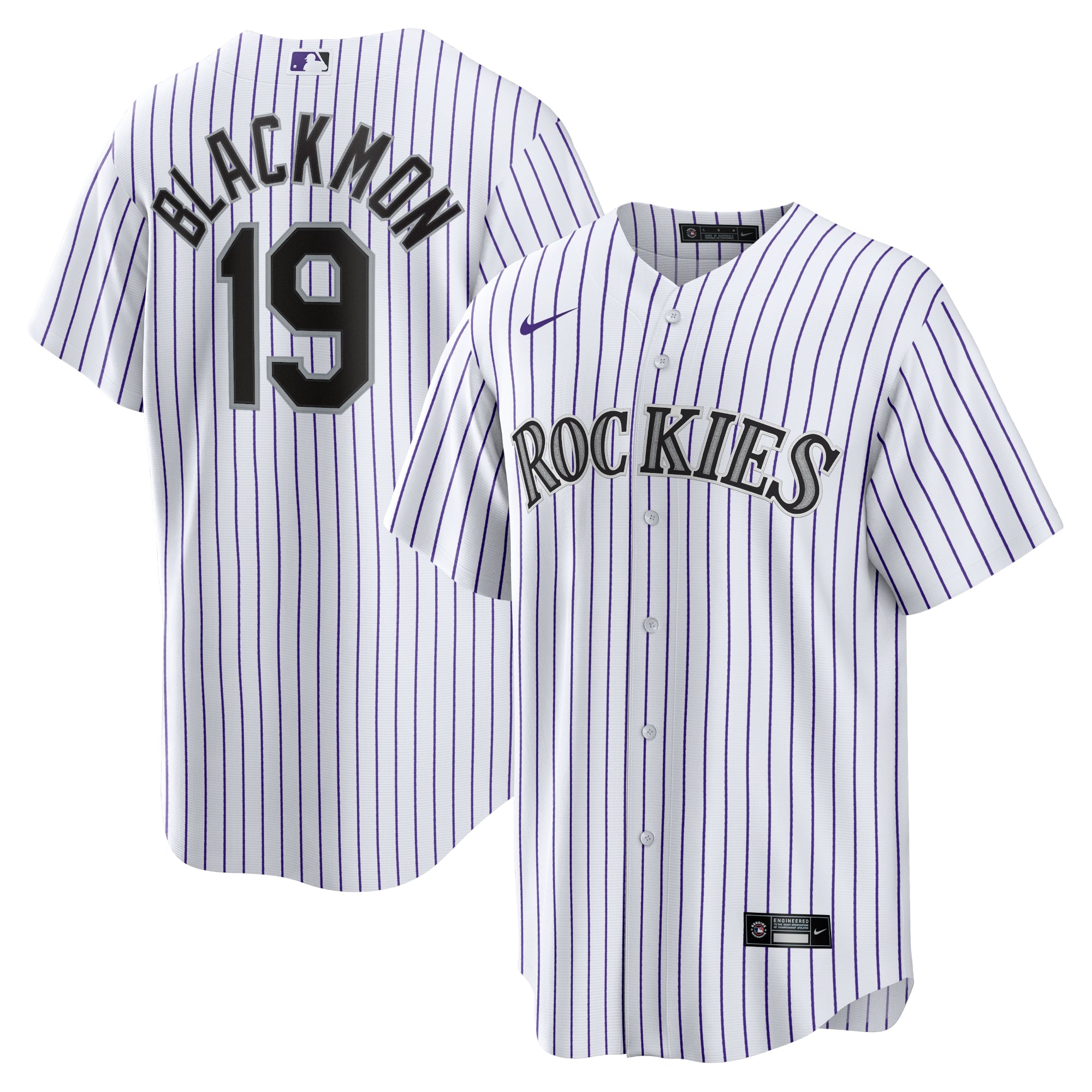 Charlie Blackmon Colorado Rockies Home Player Name Jersey - White - Image 2