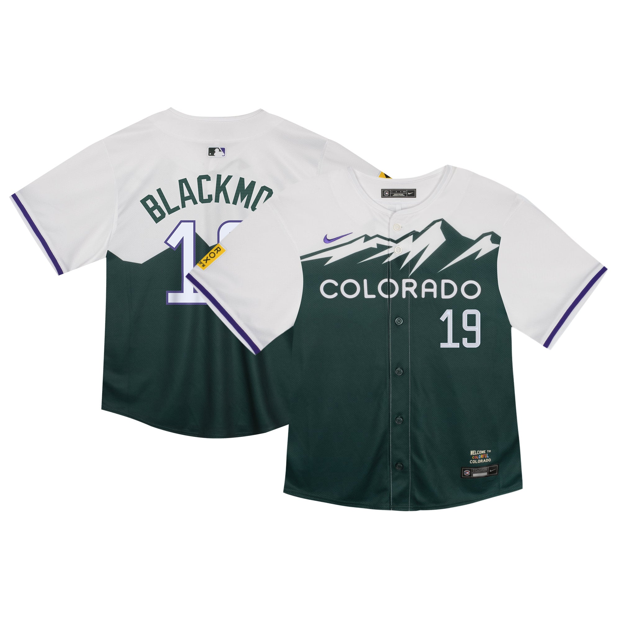 Charlie Blackmon Colorado Rockies Toddler City Connect Limited Player Jersey - Green - Image 2