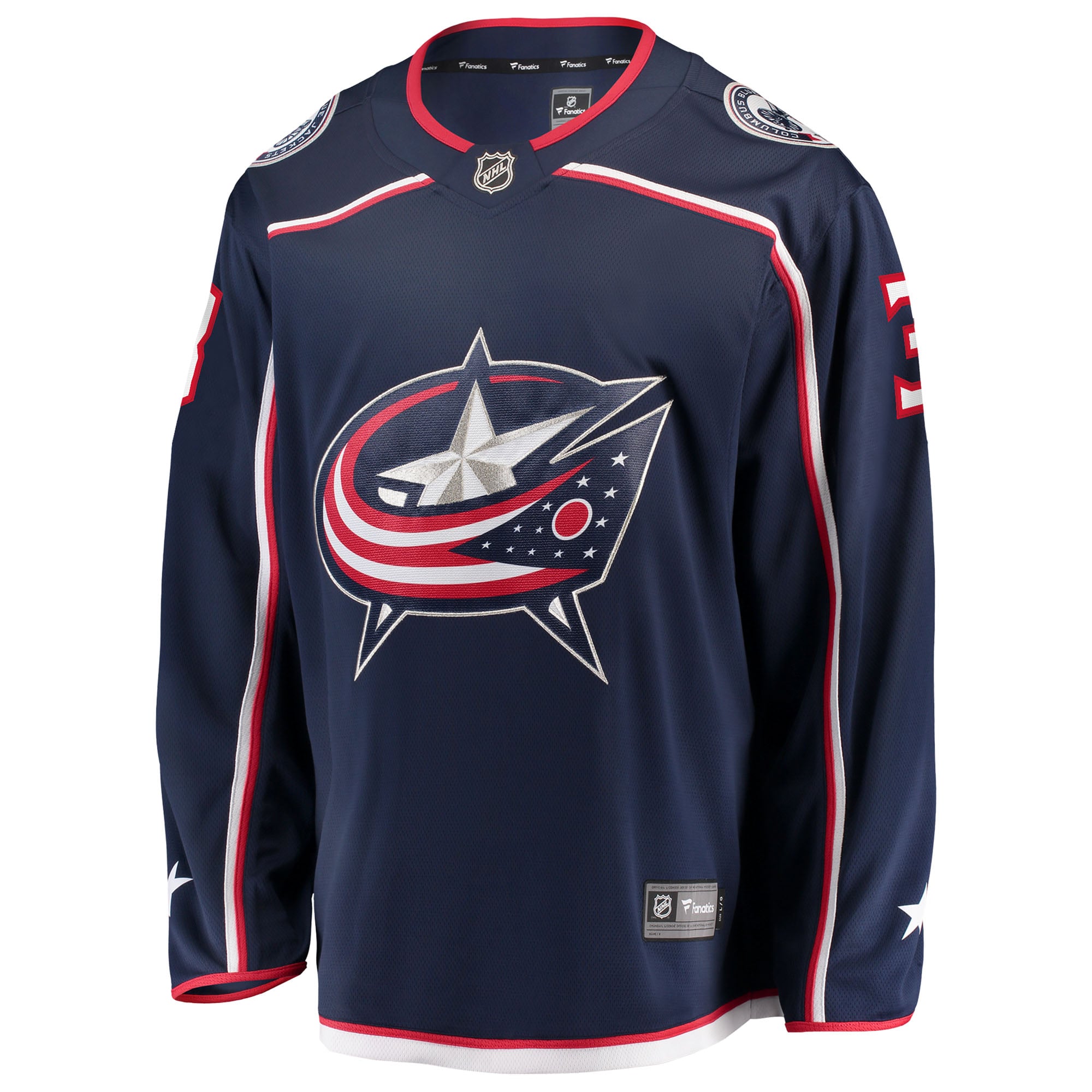 Charlie Coyle Columbus Blue Jackets Home Breakaway Jersey - Navy - Image 3