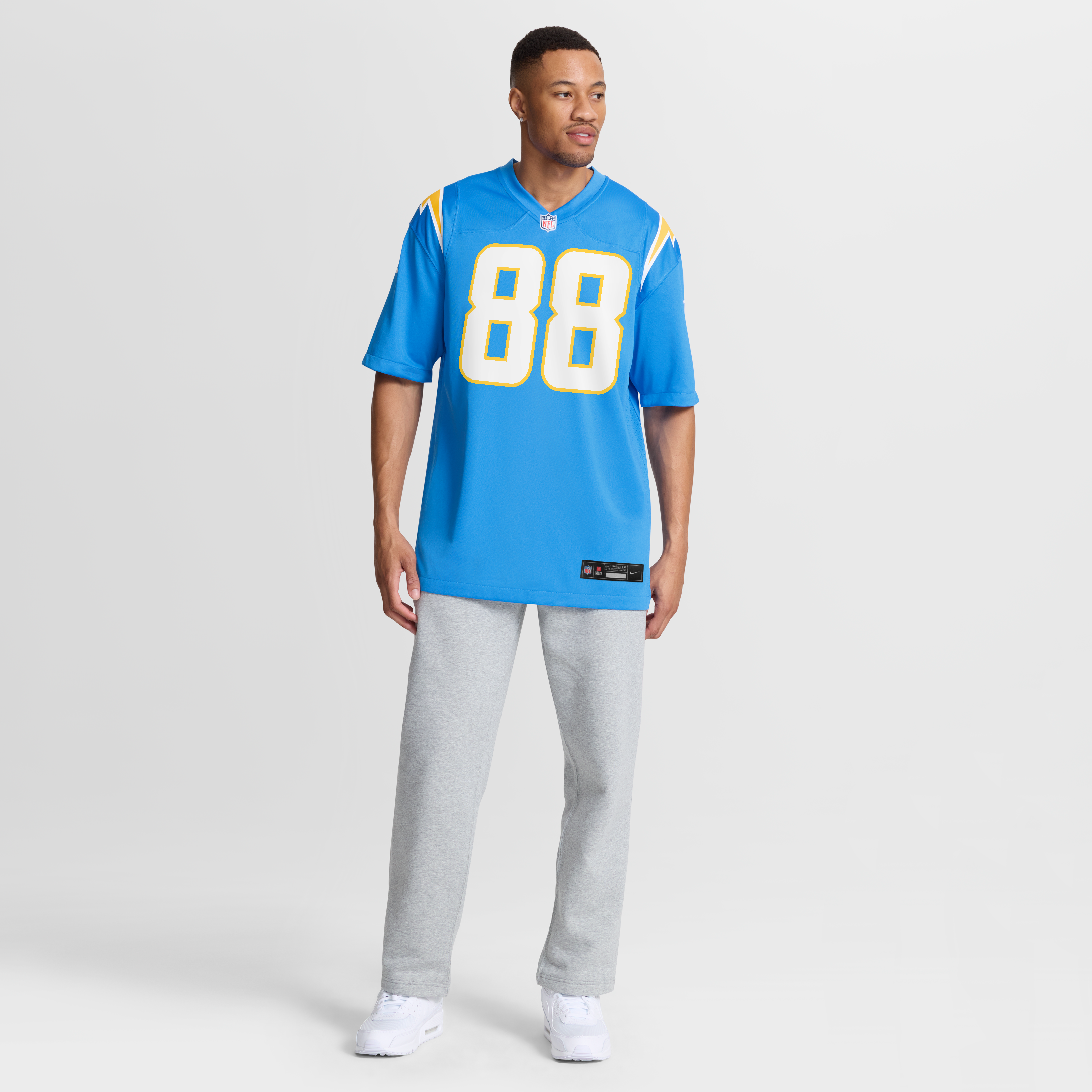 Charlie Kolar Los Angeles Chargers Team Game Jersey - Powder Blue - Image 5