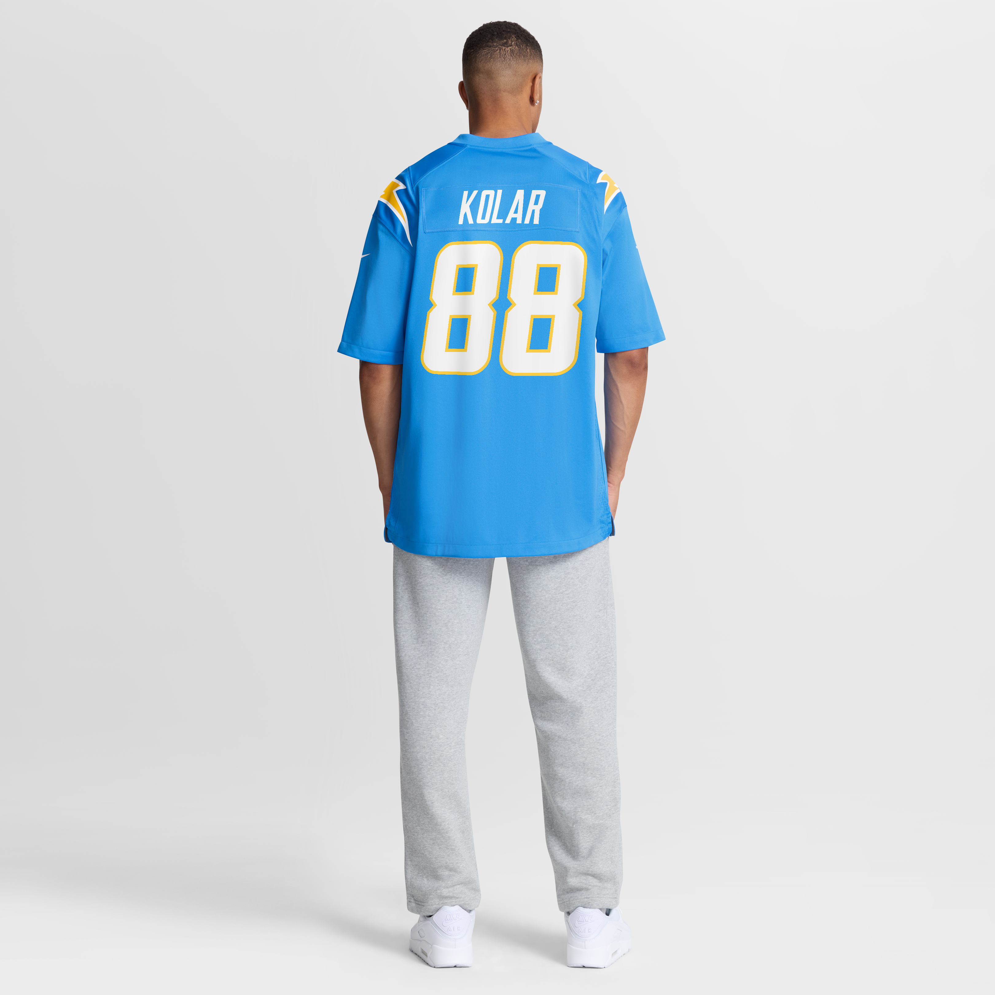 Charlie Kolar Los Angeles Chargers Team Game Jersey - Powder Blue - Image 6