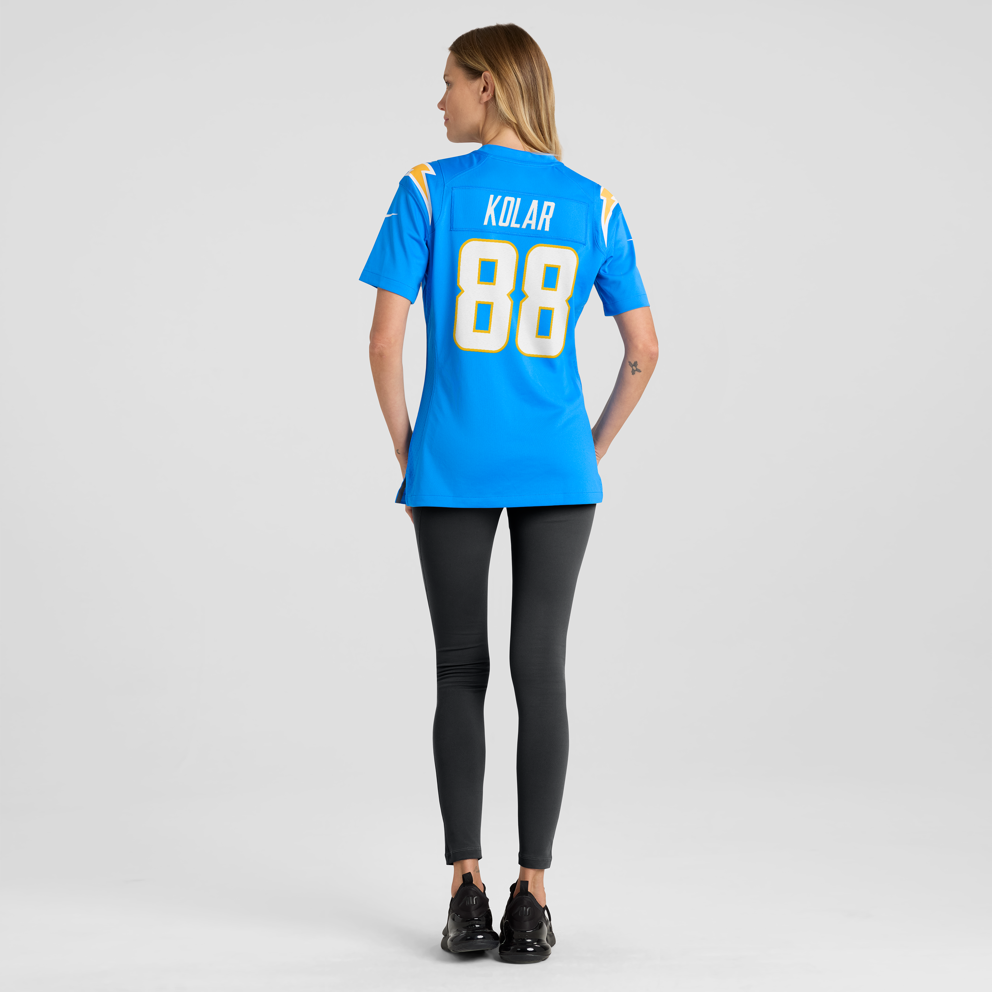 Charlie Kolar Los Angeles Chargers Women's Team Game Jersey - Powder Blue - Image 6