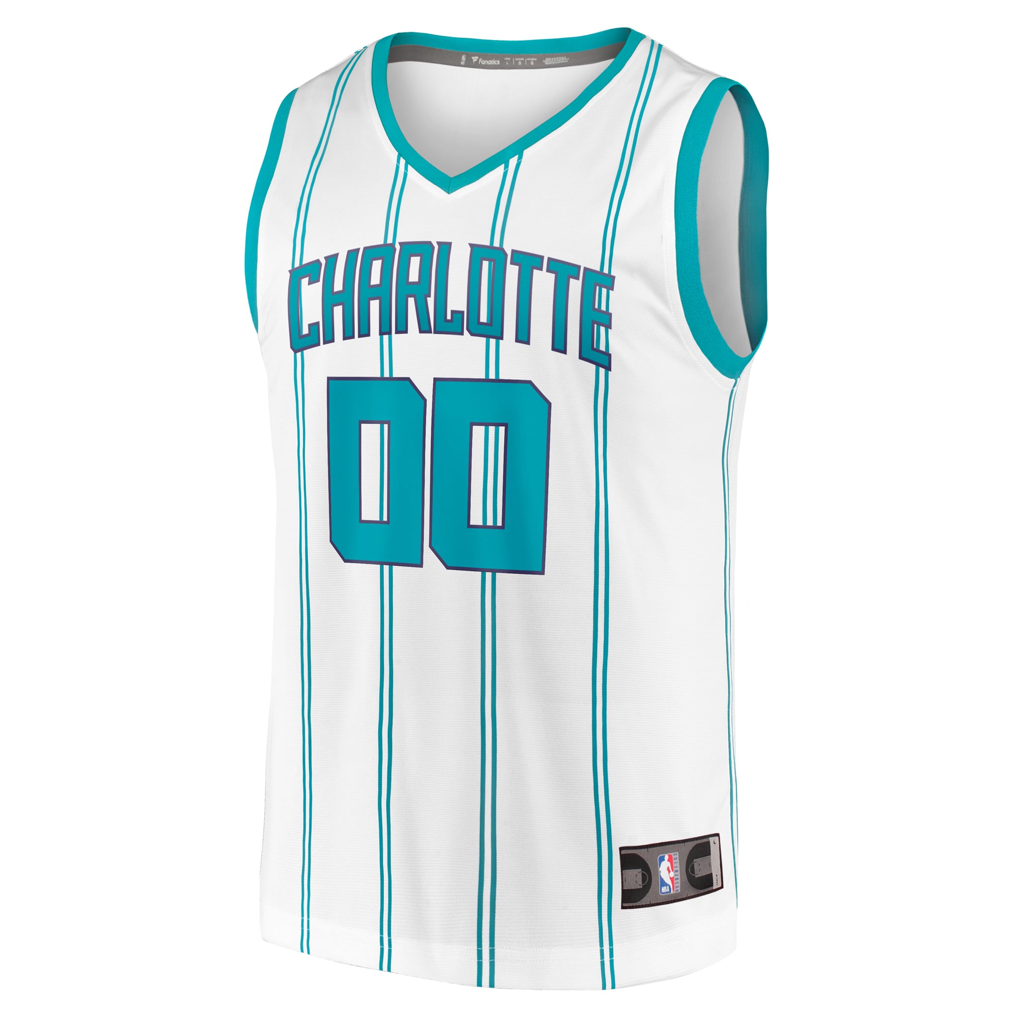 Charlotte Hornets Fast Break Custom Jersey - Association Edition - White - Image 3