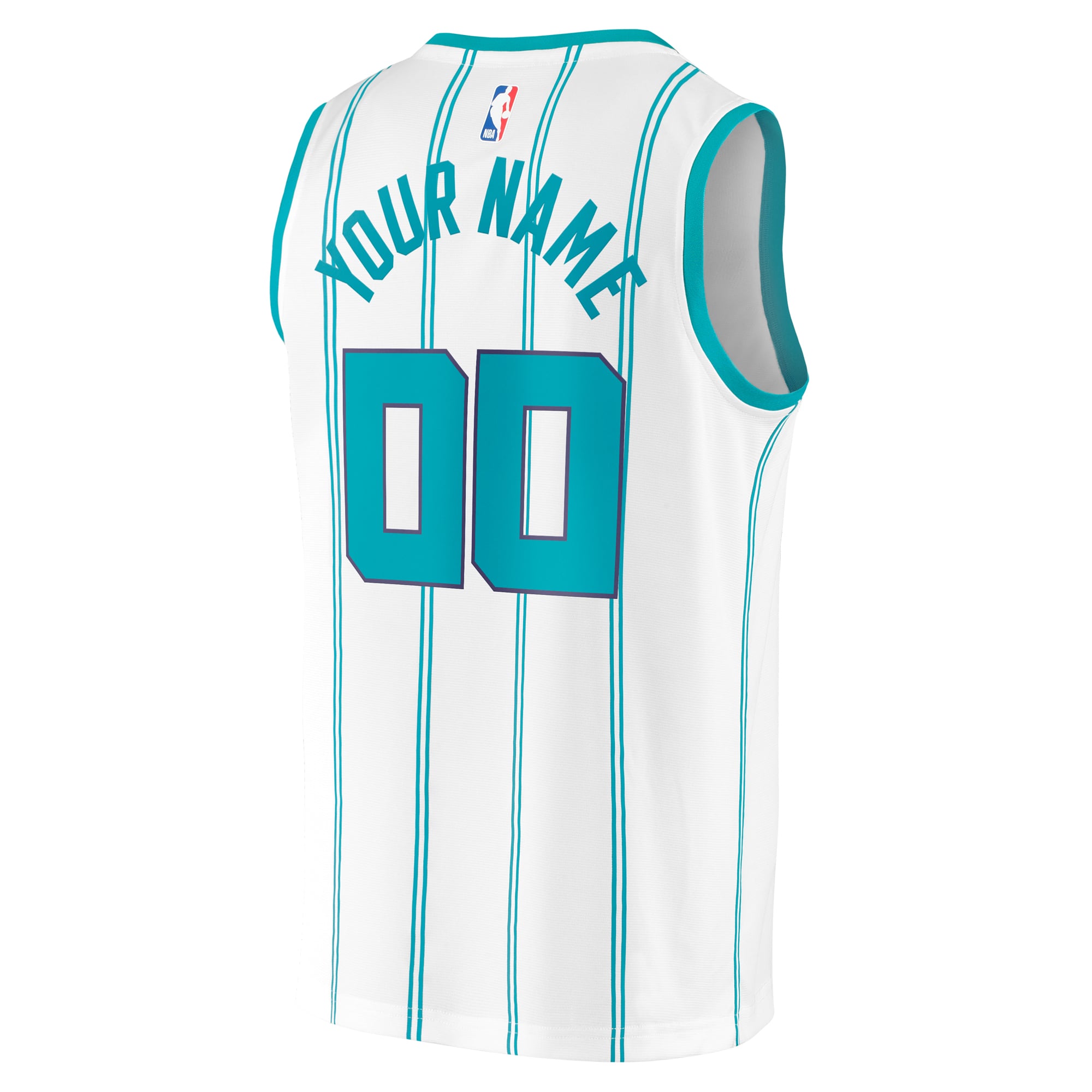 Charlotte Hornets Fast Break Custom Jersey - Association Edition - White - Image 4