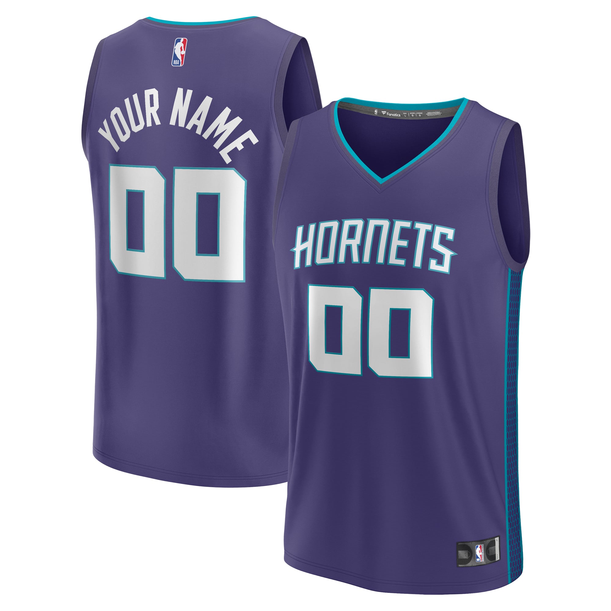 Charlotte Hornets Fast Break Custom Jersey - Purple - Statement Edition - Image 2