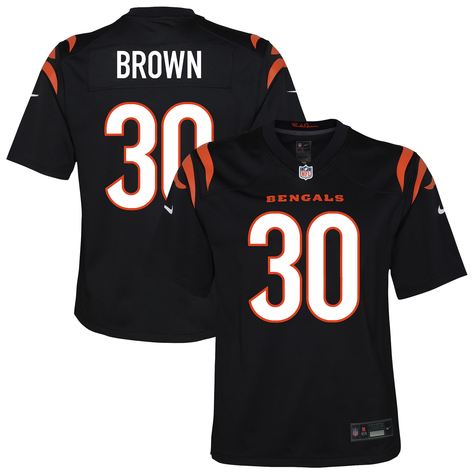 Chase Brown Cincinnati Bengals Youth Youth - Black - Image 2
