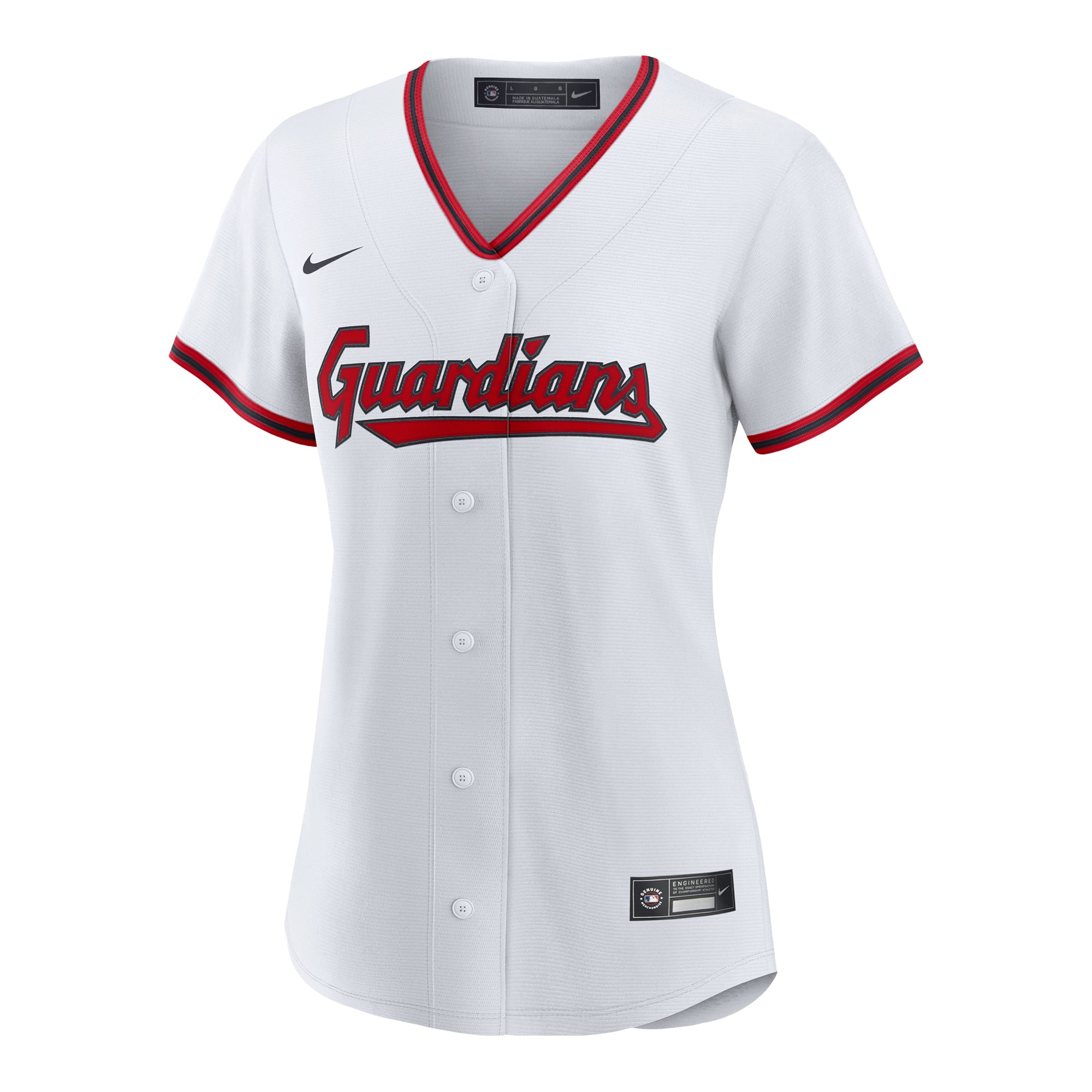 Chase DeLauter Cleveland Guardians Women's Home Jersey - White - Image 3