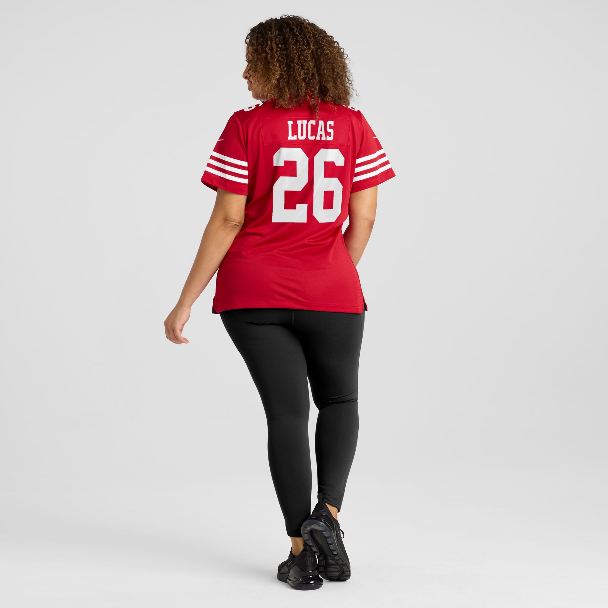 Chase Lucas San Francisco 49ers Women's Team Game Jersey - Scarlet - Image 8