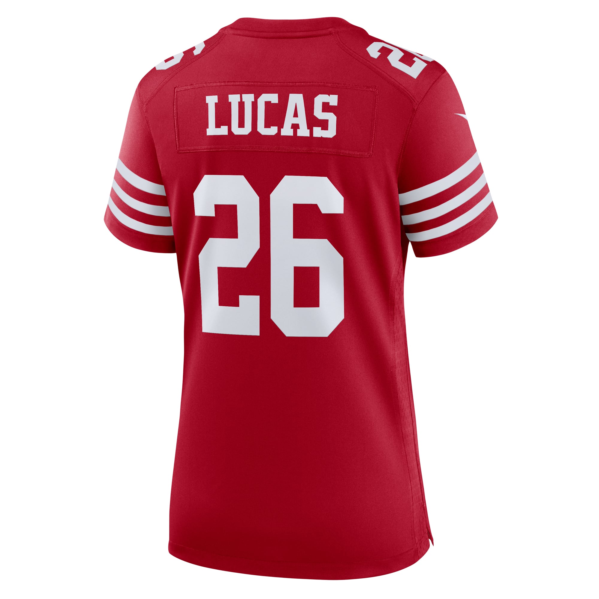 Chase Lucas San Francisco 49ers Women's Team Game Jersey - Scarlet - Image 4