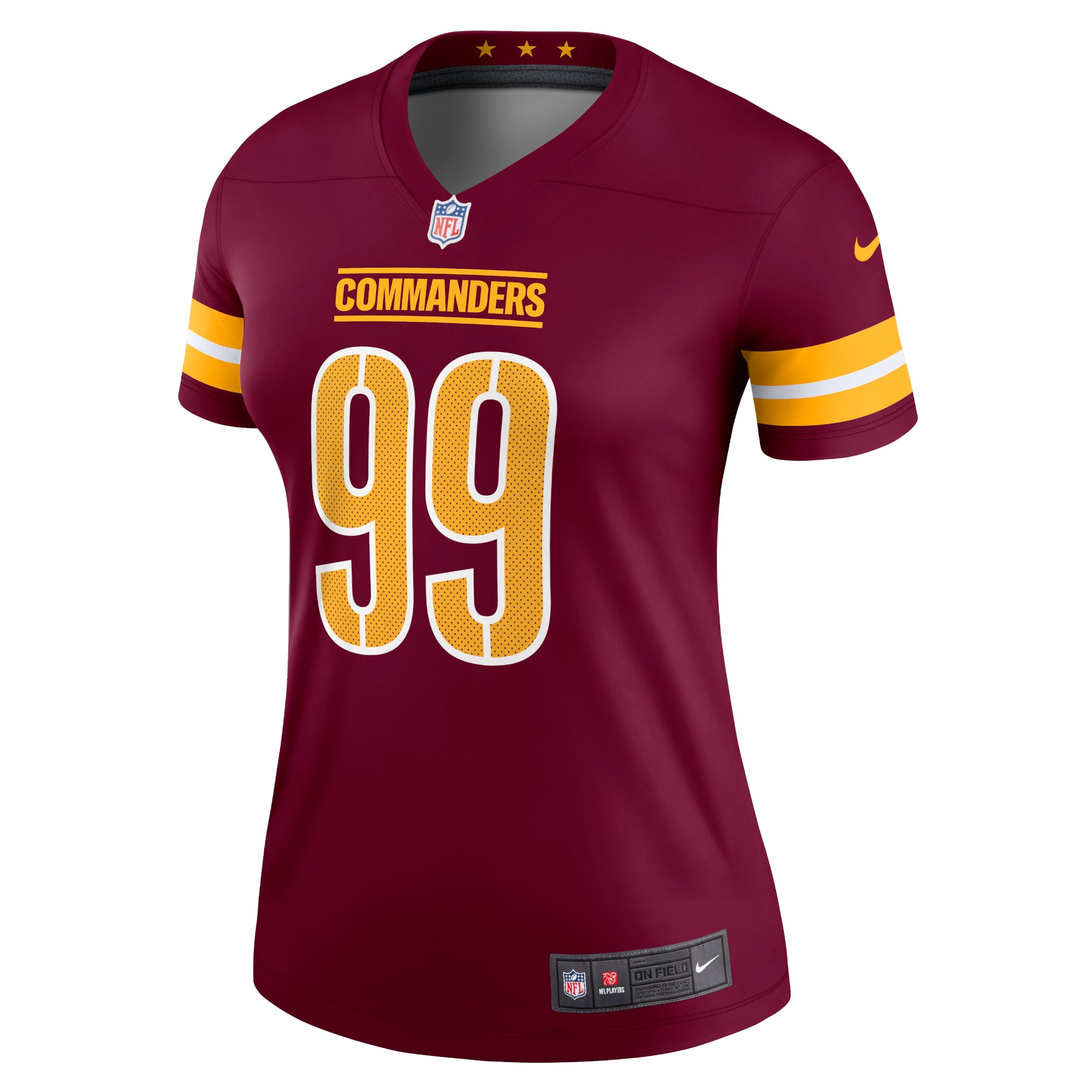 Chase Young Washington Commanders Women's Legend Player Performance Top - Burgundy - Image 3