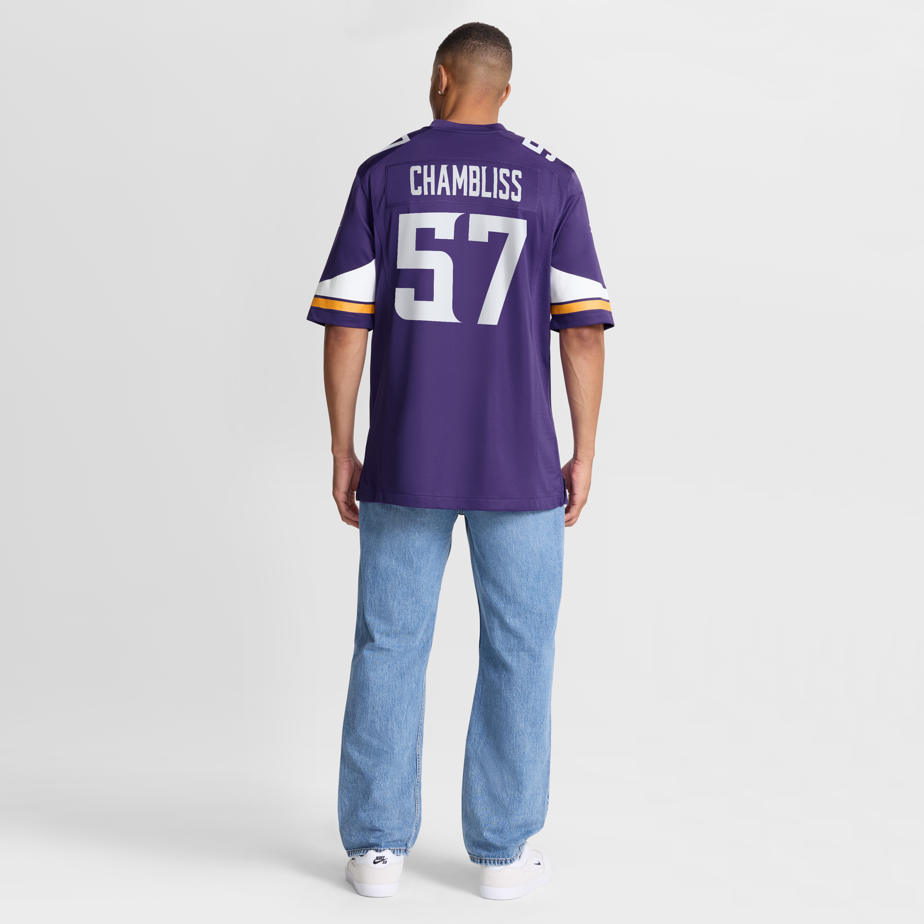 Chaz Chambliss Minnesota Vikings Team Game Jersey - Purple - Image 9
