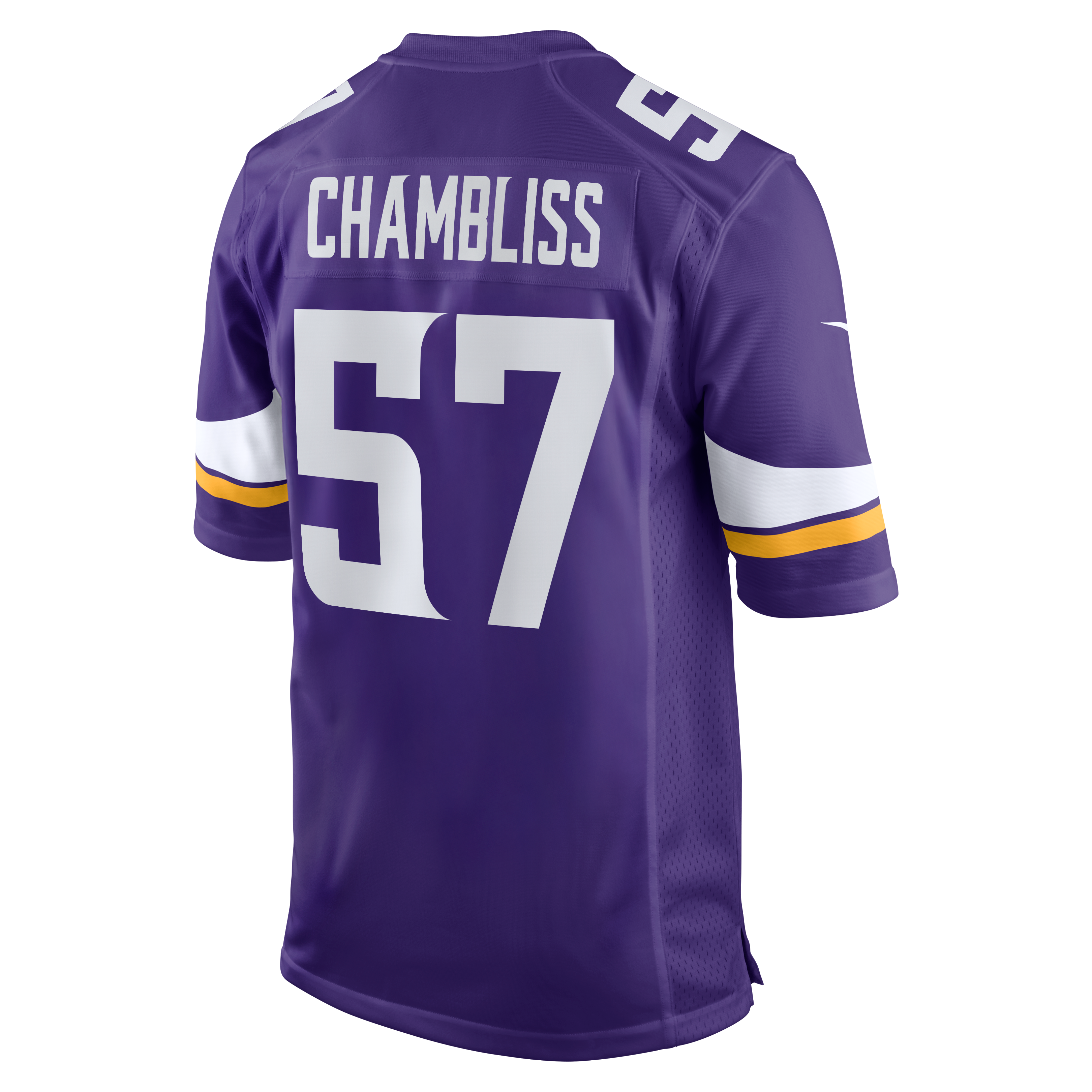 Chaz Chambliss Minnesota Vikings Team Game Jersey - Purple - Image 4
