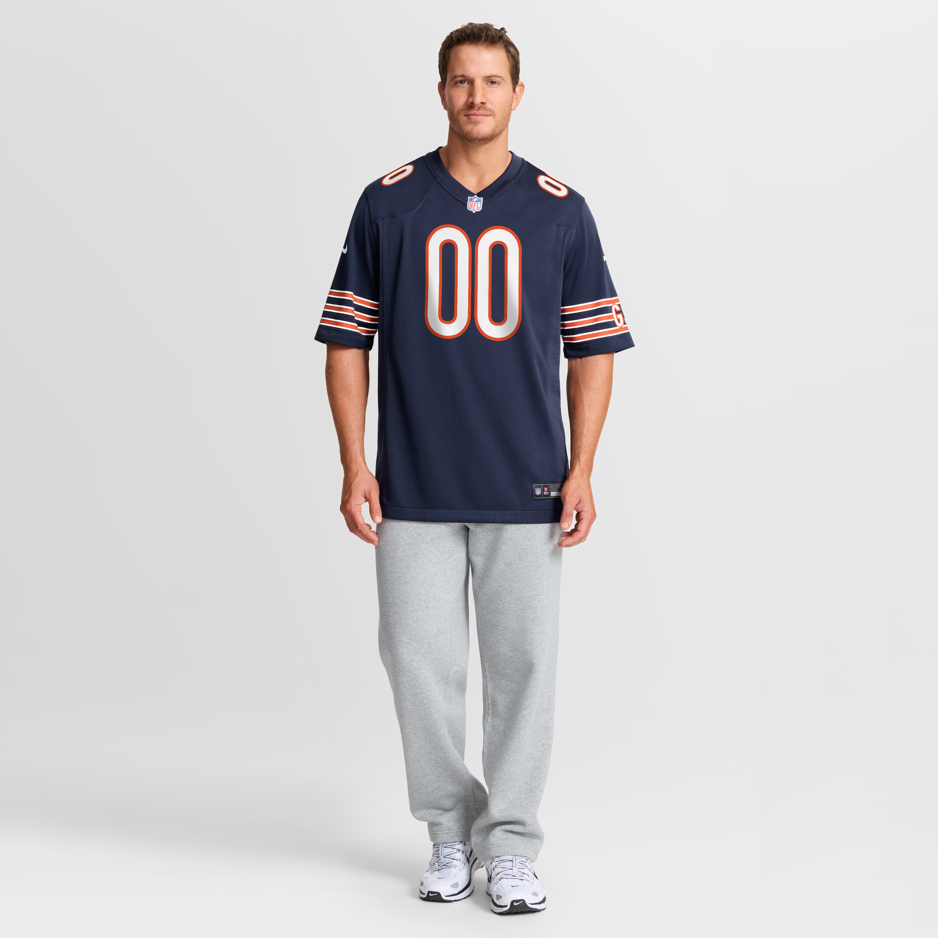 Chicago Bears Custom Game Jersey - Navy - Image 8
