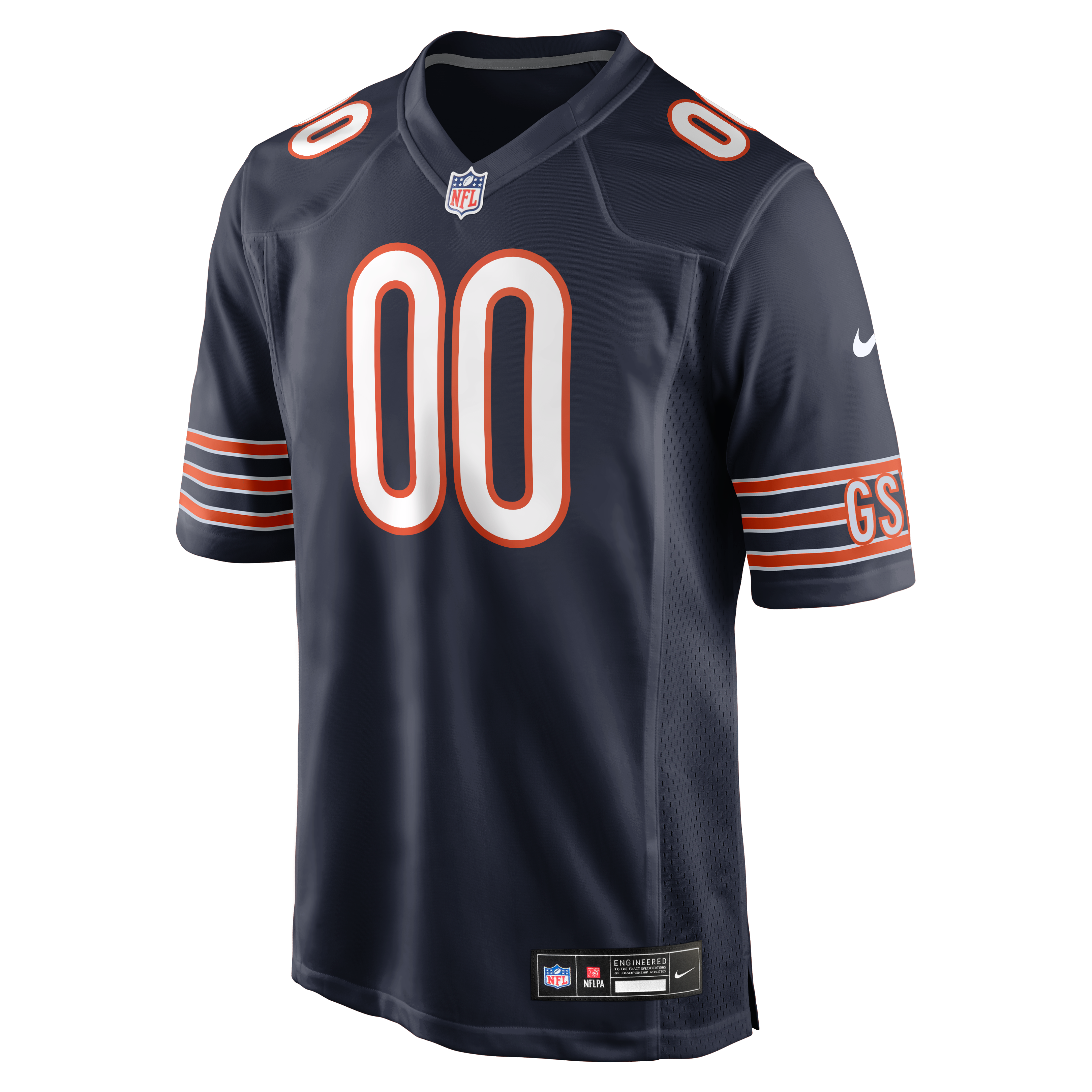 Chicago Bears Custom Game Jersey - Navy - Image 3