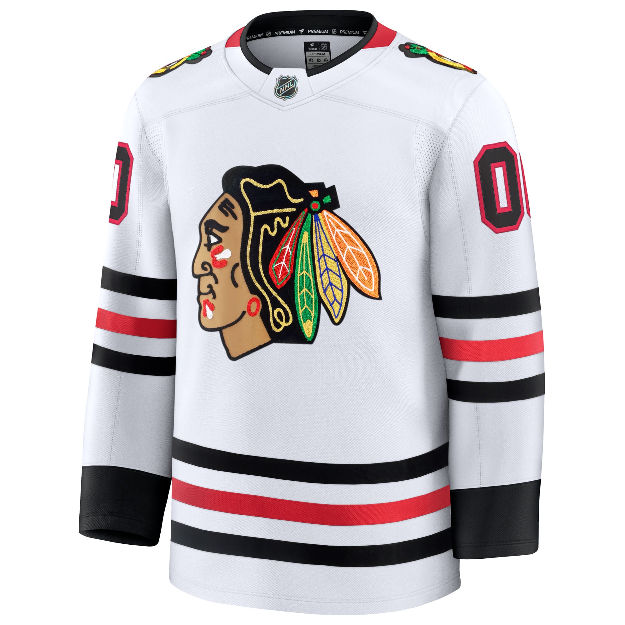 Chicago Blackhawks Away Premium Custom Jersey - White - Image 3