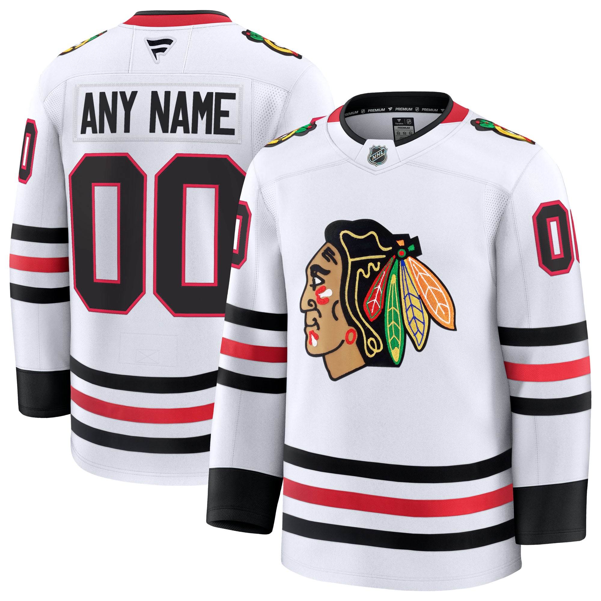 Chicago Blackhawks Away Premium Custom Jersey - White - Image 2