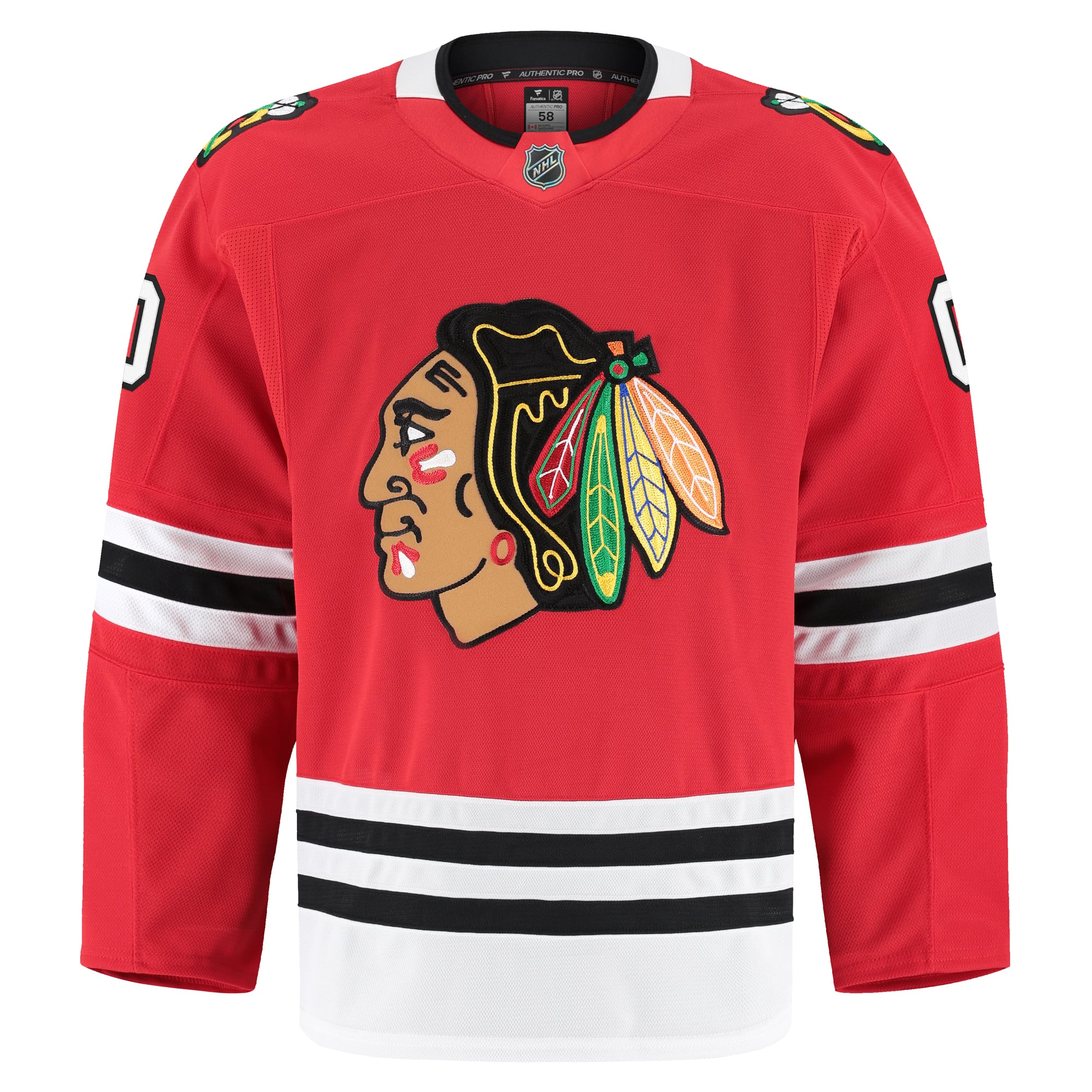 Chicago Blackhawks Home Pro Custom Jersey - Red - Image 3