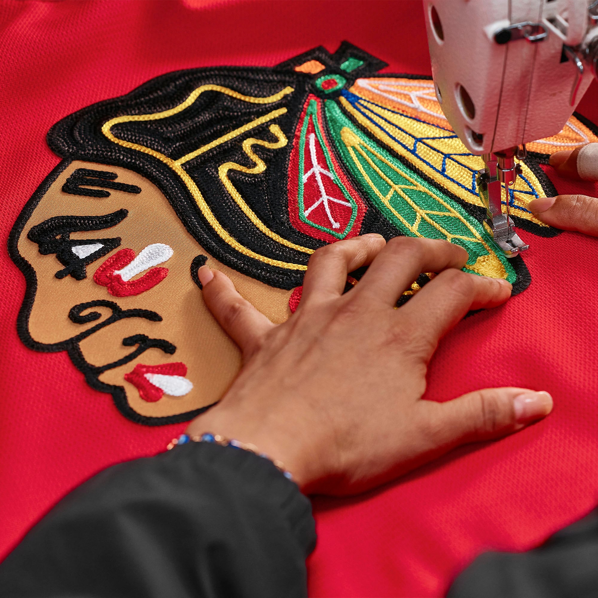 Chicago Blackhawks Home Pro Custom Jersey - Red - Image 5