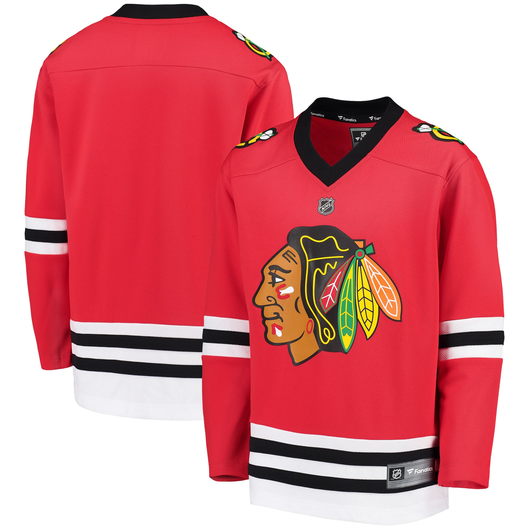 Chicago Blackhawks Youth Home Blank Jersey - Red