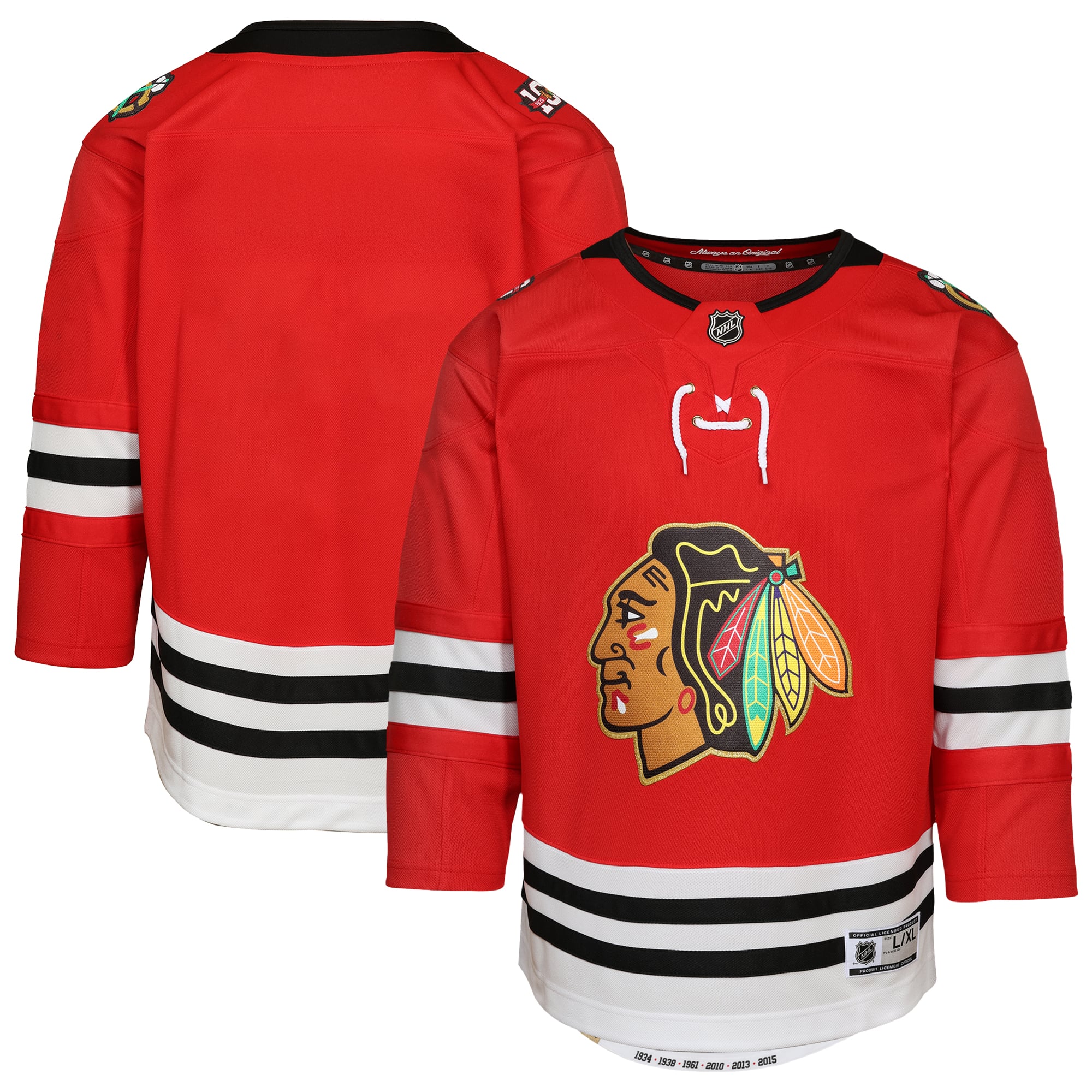 Chicago Blackhawks Youth Centennial Premier Jersey - Red - Image 2