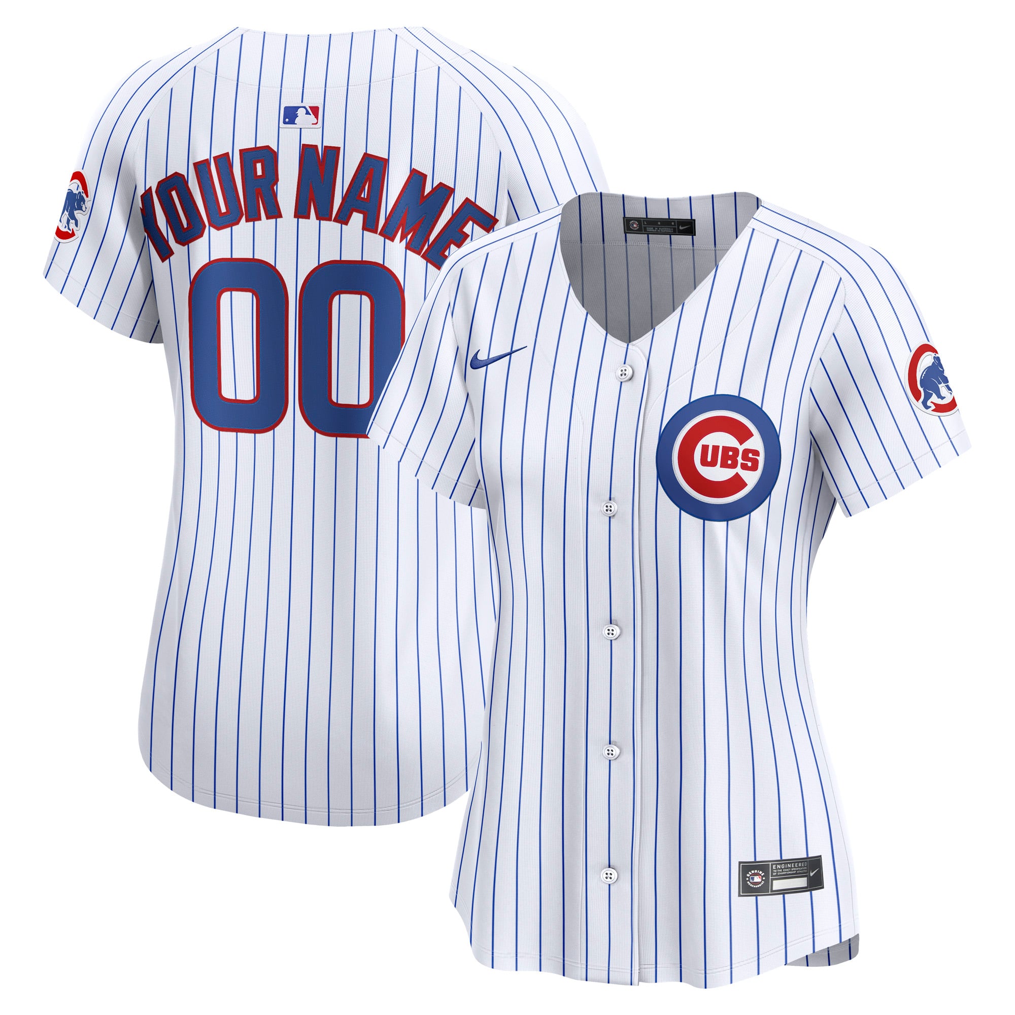 Chicago Cubs Women's Home Limited Custom Jersey - White - Image 2