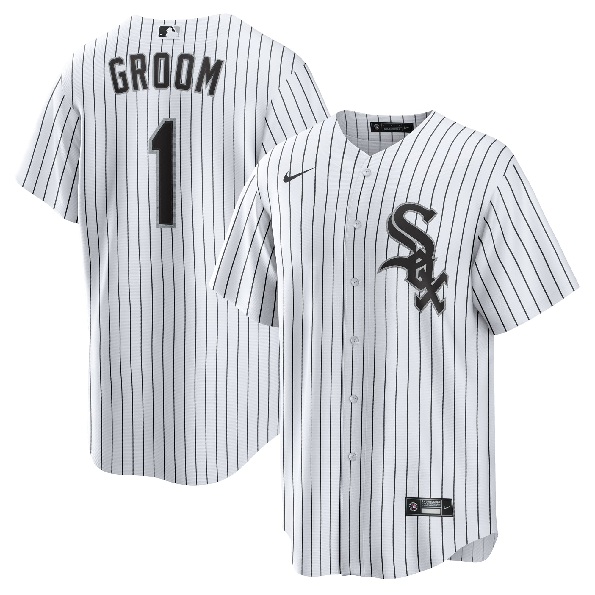 Chicago White Sox #1 Groom Home Jersey - White - Image 2