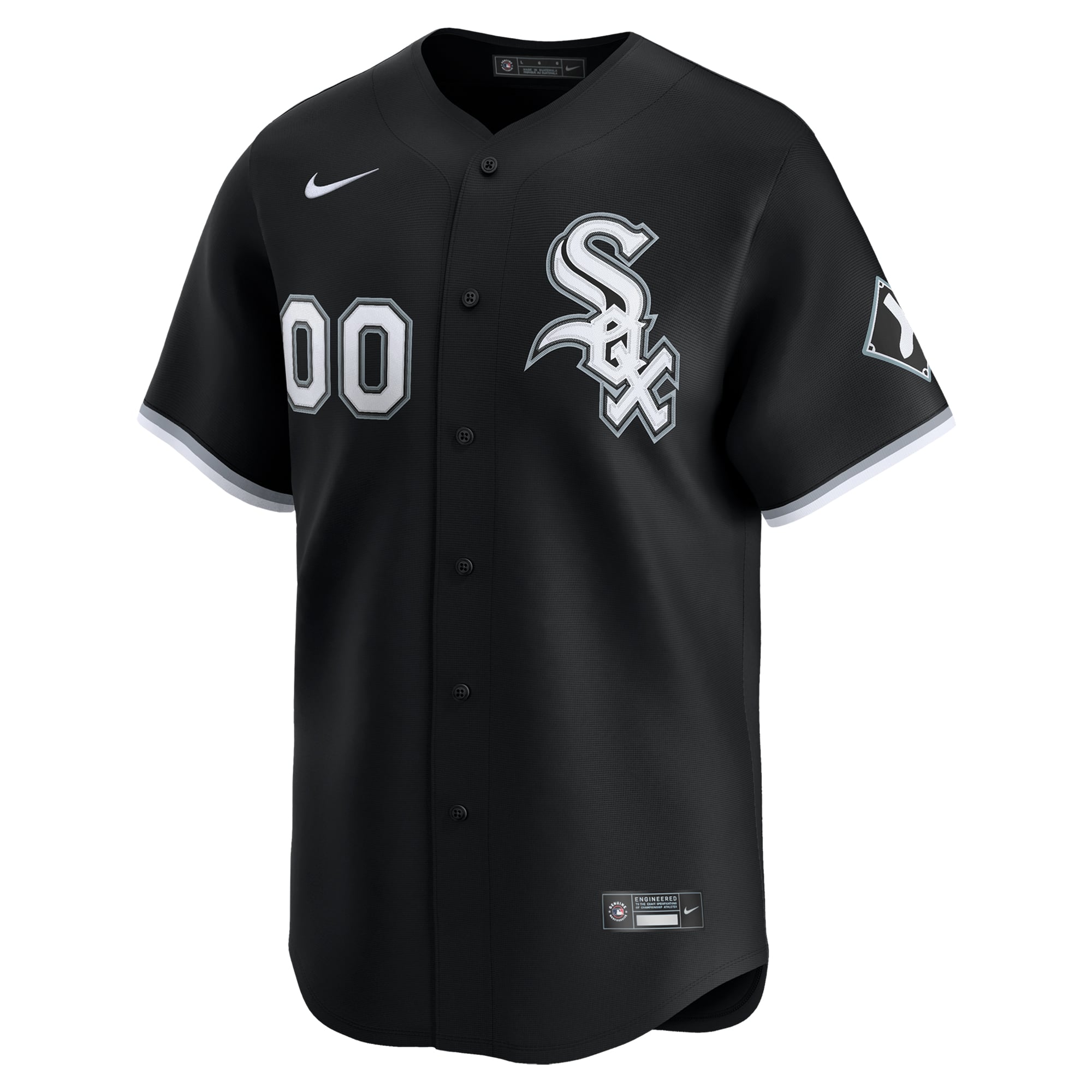 Chicago White Sox Alternate Limited Custom Jersey - Black - Image 3