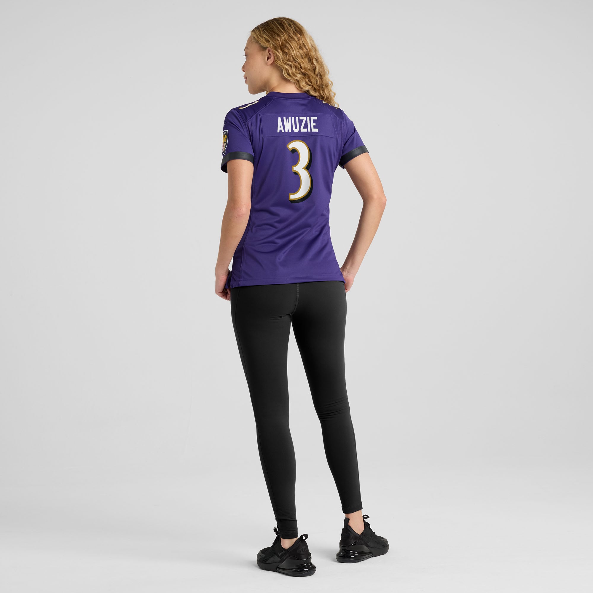 Chidobe Awuzie Baltimore Ravens Women's Team Game Jersey - Purple - Image 6