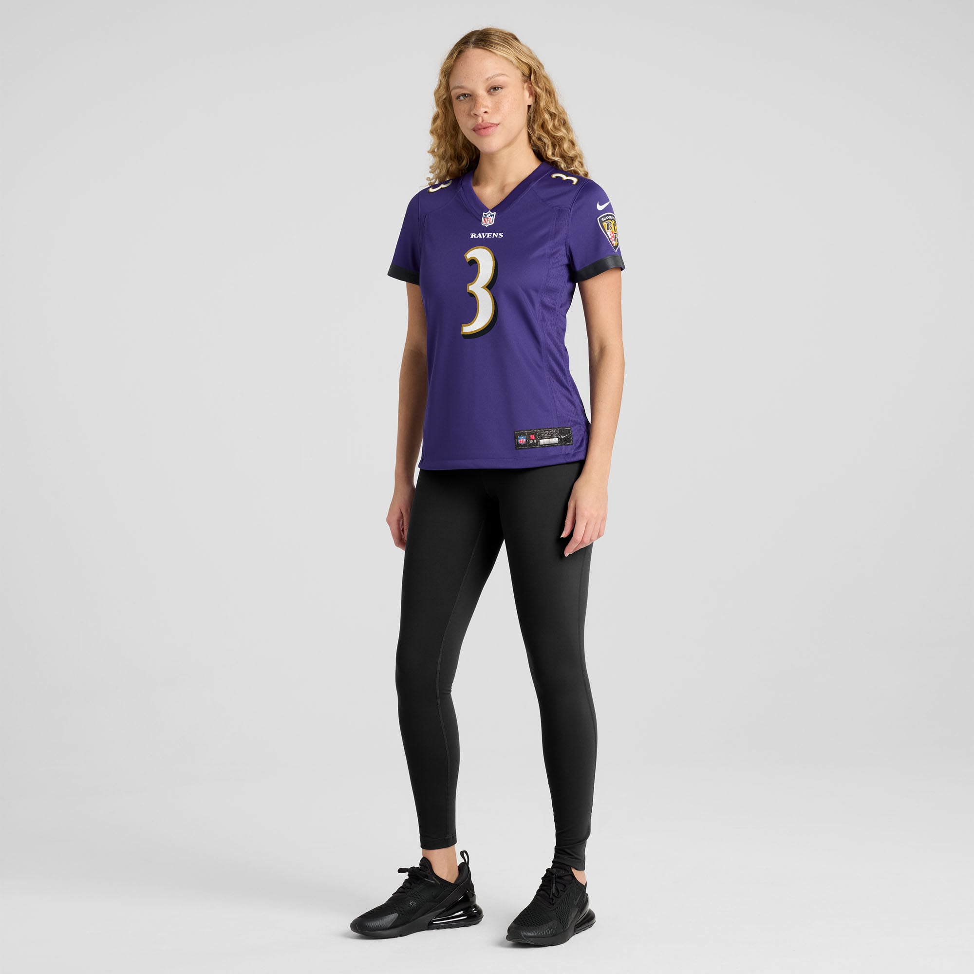Chidobe Awuzie Baltimore Ravens Women's Team Game Jersey - Purple - Image 5